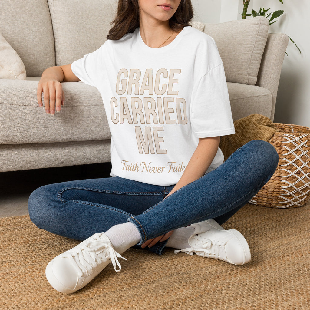 Grace Carried Me | Premium Christian Streetwear T-Shirt
