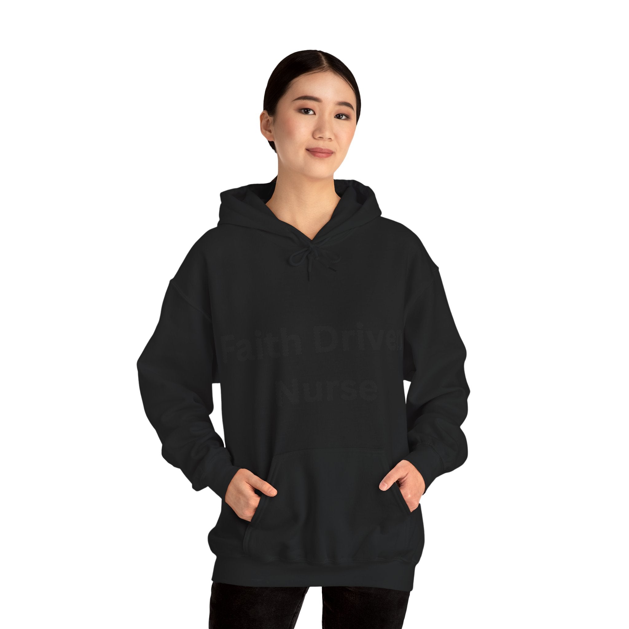 Faith Driven Nurse Hoodie – Inspirational Christian Nurse Sweatshirt, Gift for Nurses, Faith Based Medical Apparel