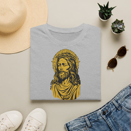 Christian Graphic T-Shirt — 'God's Plan' Vintage Jesus Portrait Tee