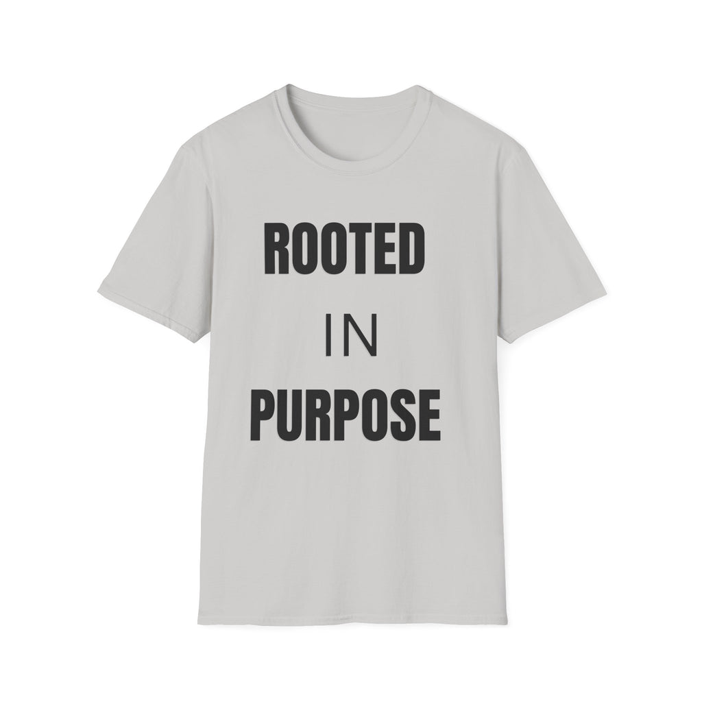 Rooted In Purpose T-Shirt | Motivational Faith Tee | Christian Inspirational Shirt | Minimalist Graphic Tee