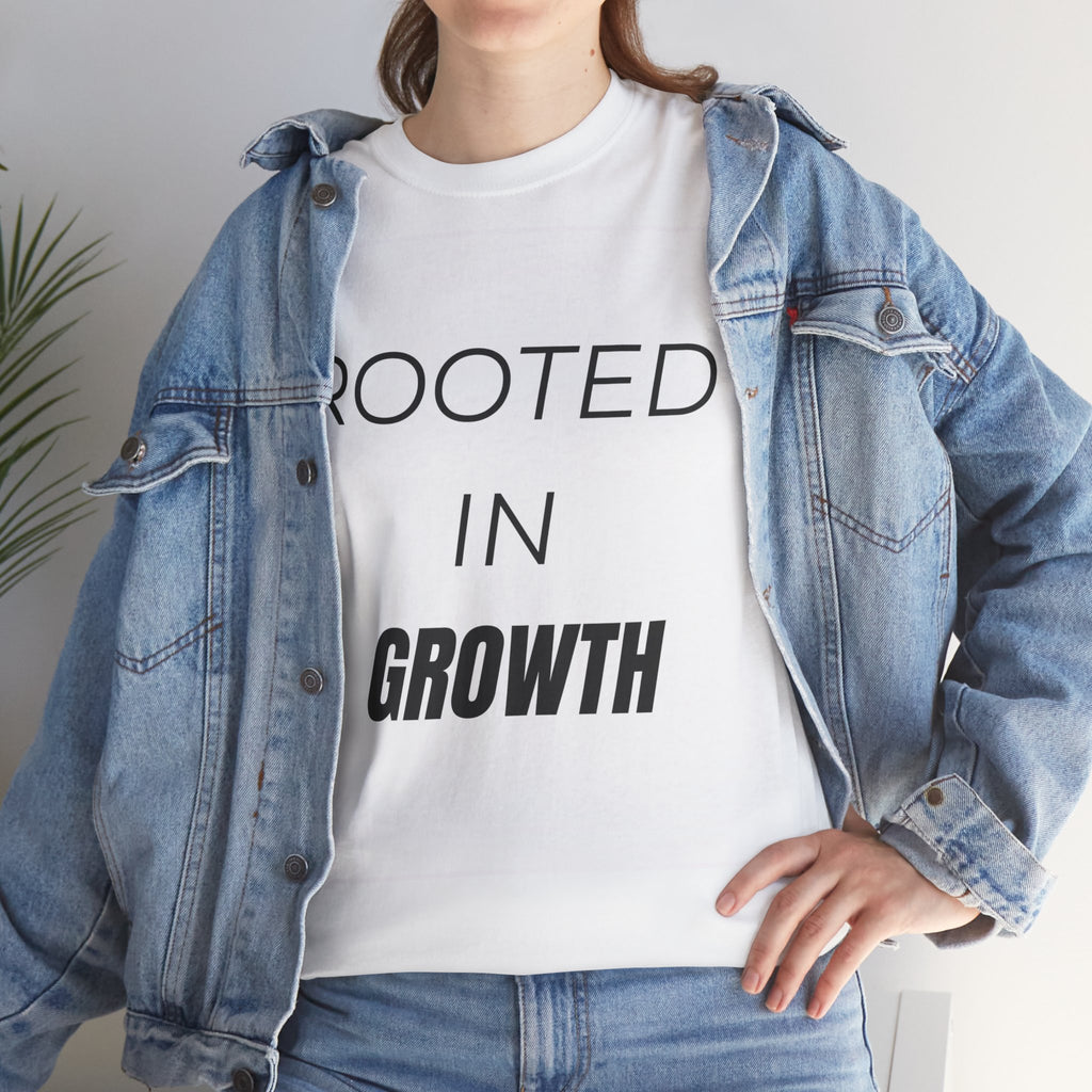 Rooted In Growth T-Shirt – Minimalist Motivational Streetwear