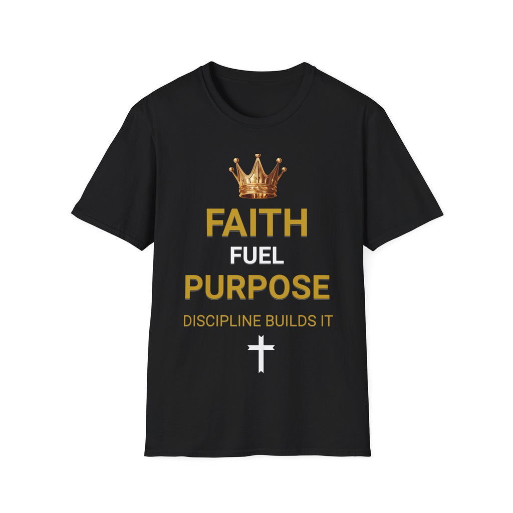 Faith Fuel Purpose Tee — Christian Inspirational Crown T-Shirt