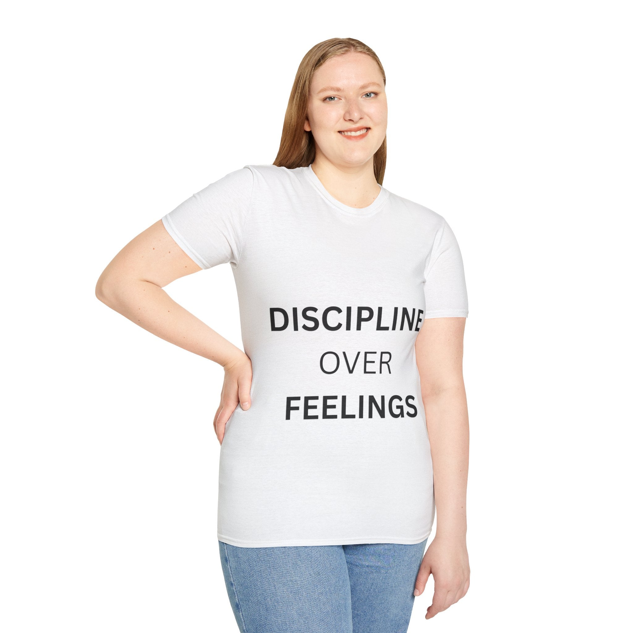 DISCIPLINE OVER FEELINGS – Motivational T-Shirt | Pride & Purpose