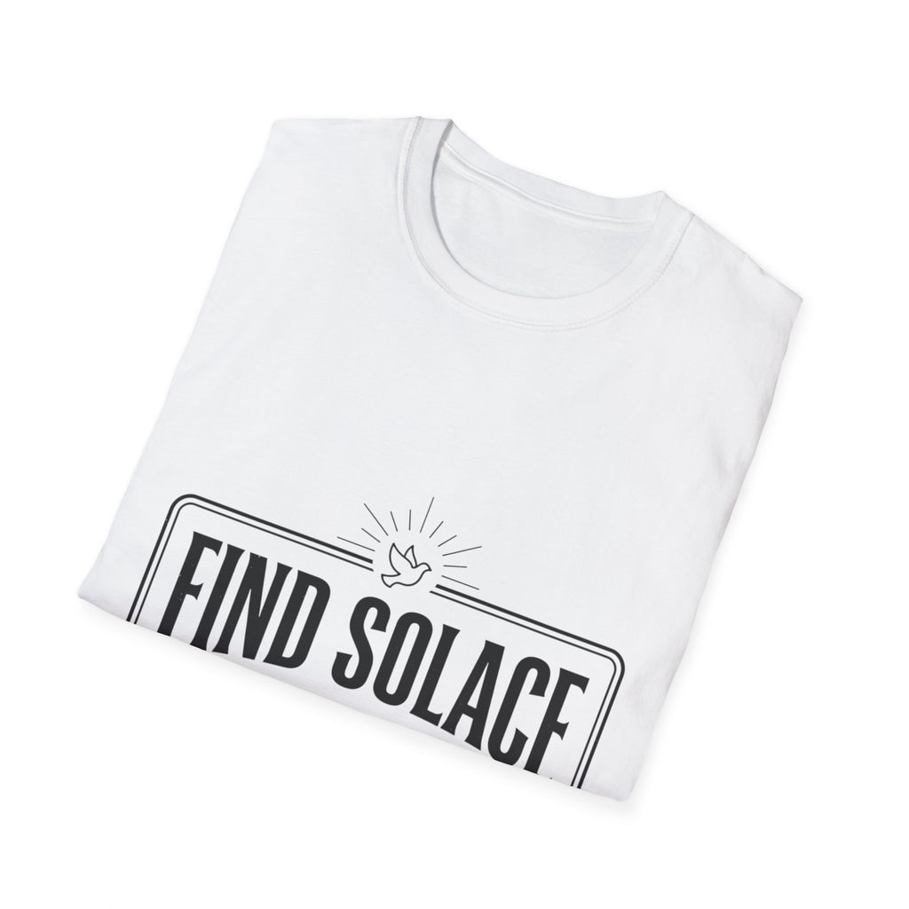 Find Solace in Jesus T-Shirt — Christian Faith Inspirational Tee