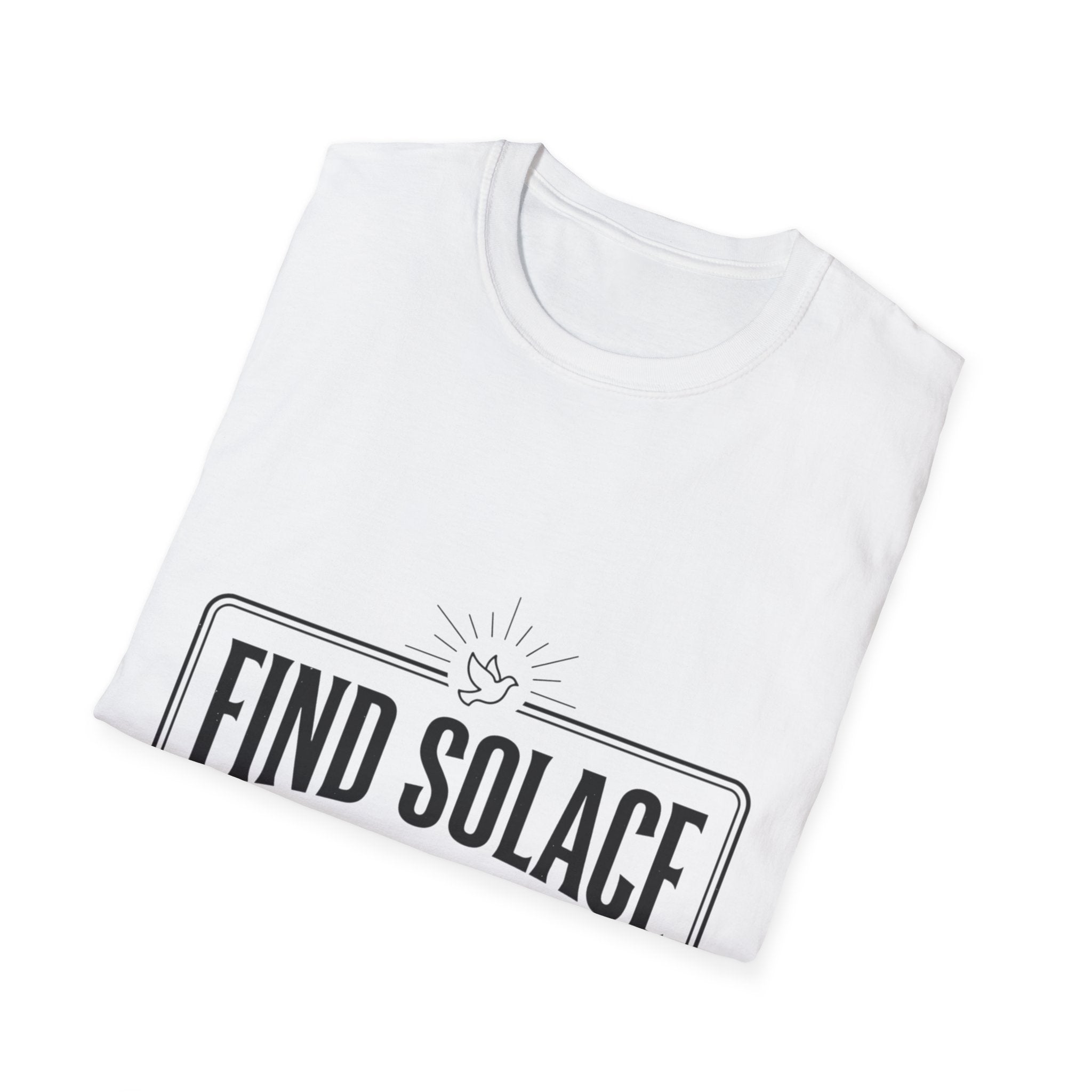Find Solace in Jesus T-Shirt — Christian Faith Inspirational Tee