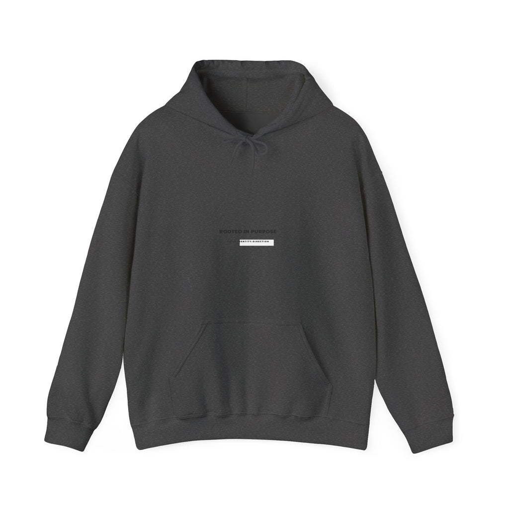 Rooted In Purpose Hoodie – Minimalist Identity Pullover (Unisex)