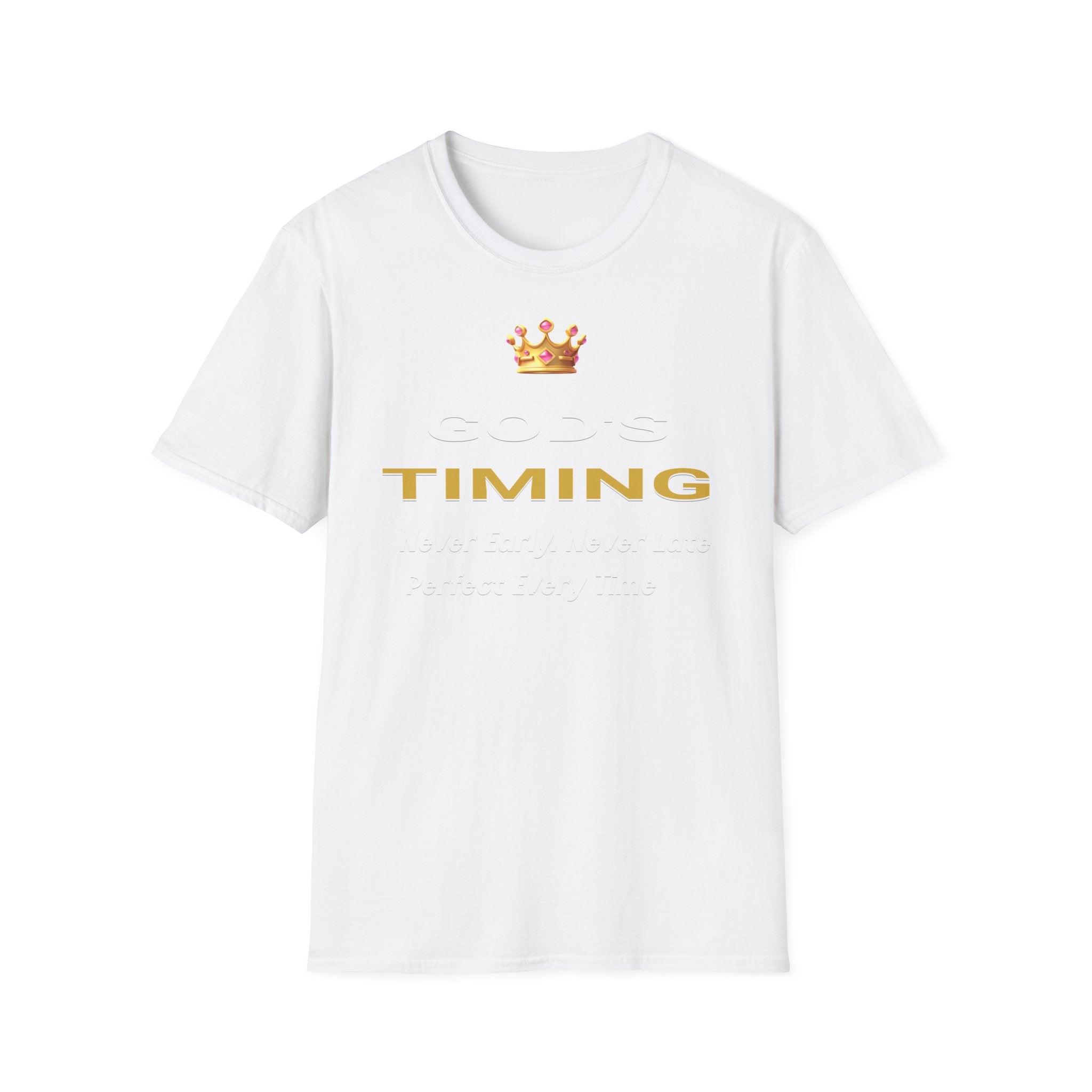 God's Timing T-Shirt — Inspirational Crown Faith Tee