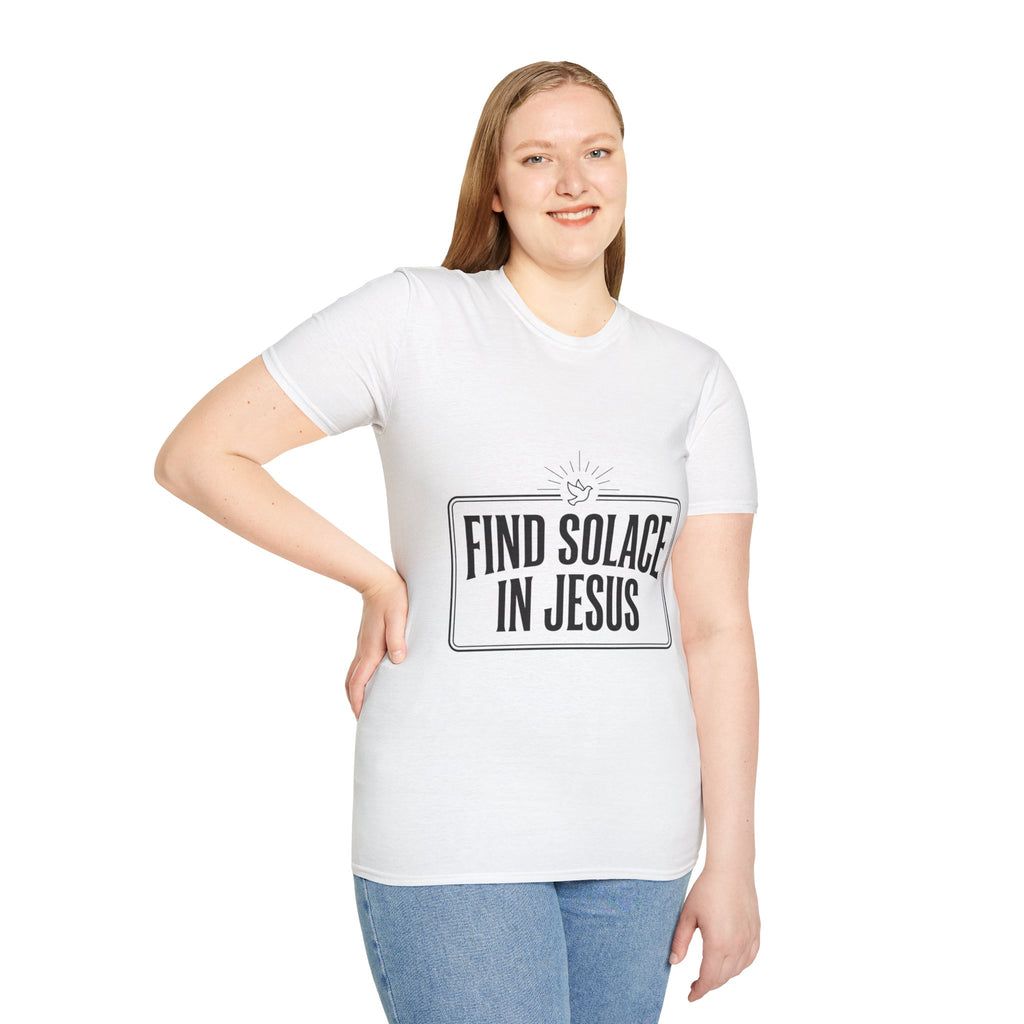 Find Solace in Jesus T-Shirt — Christian Faith Inspirational Tee