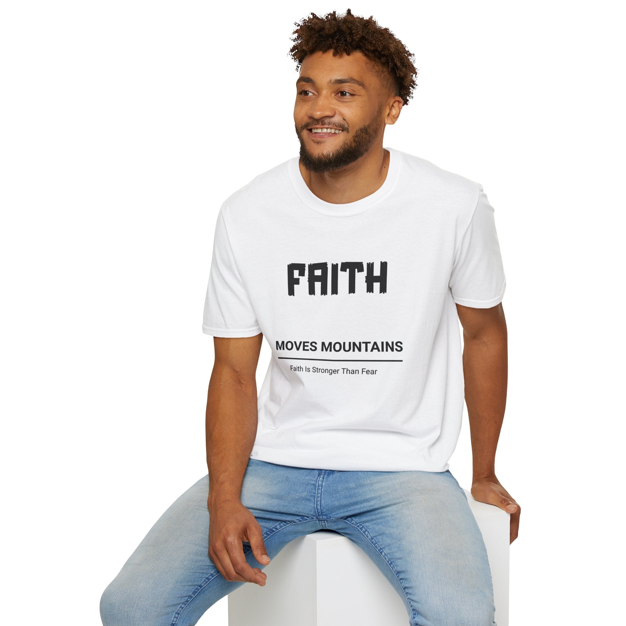 Faith Moves Mountains T-Shirt — Inspirational Christian Tee