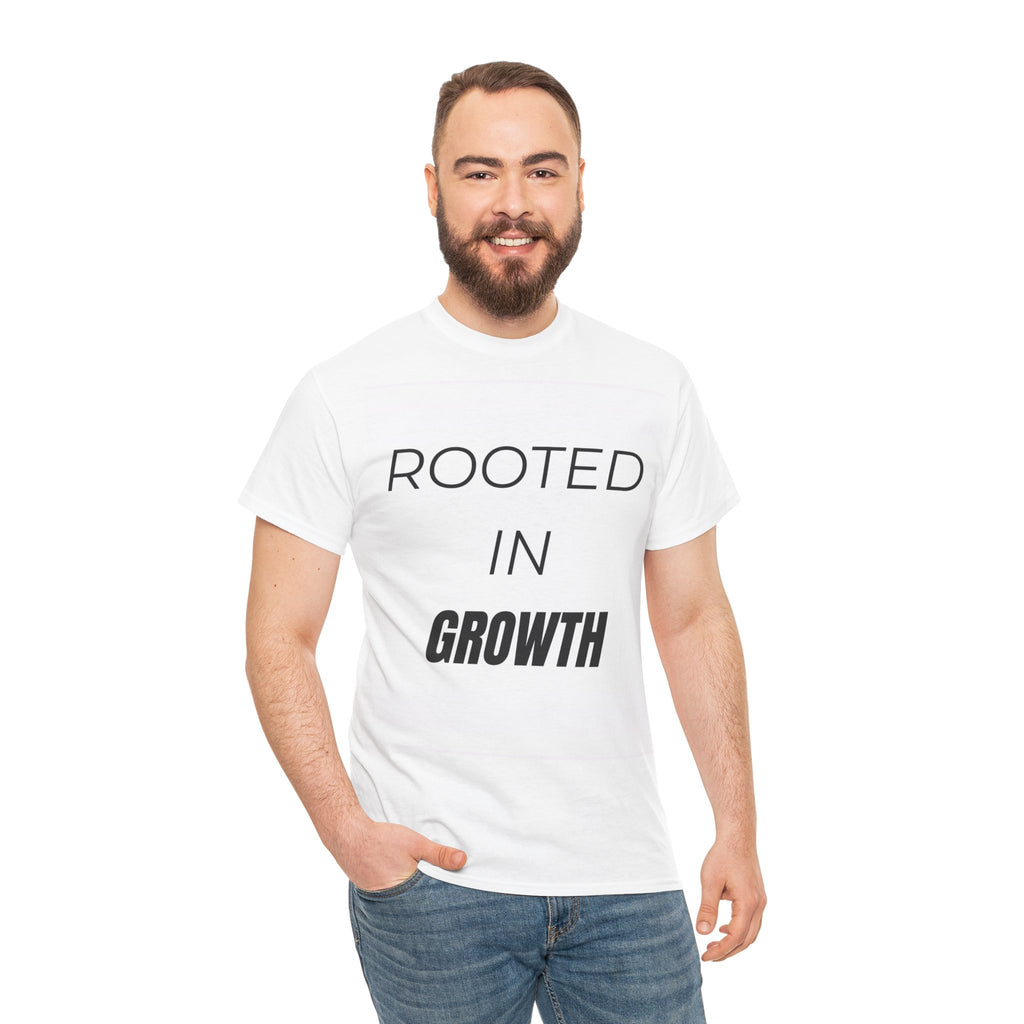 Rooted In Growth T-Shirt – Minimalist Motivational Streetwear