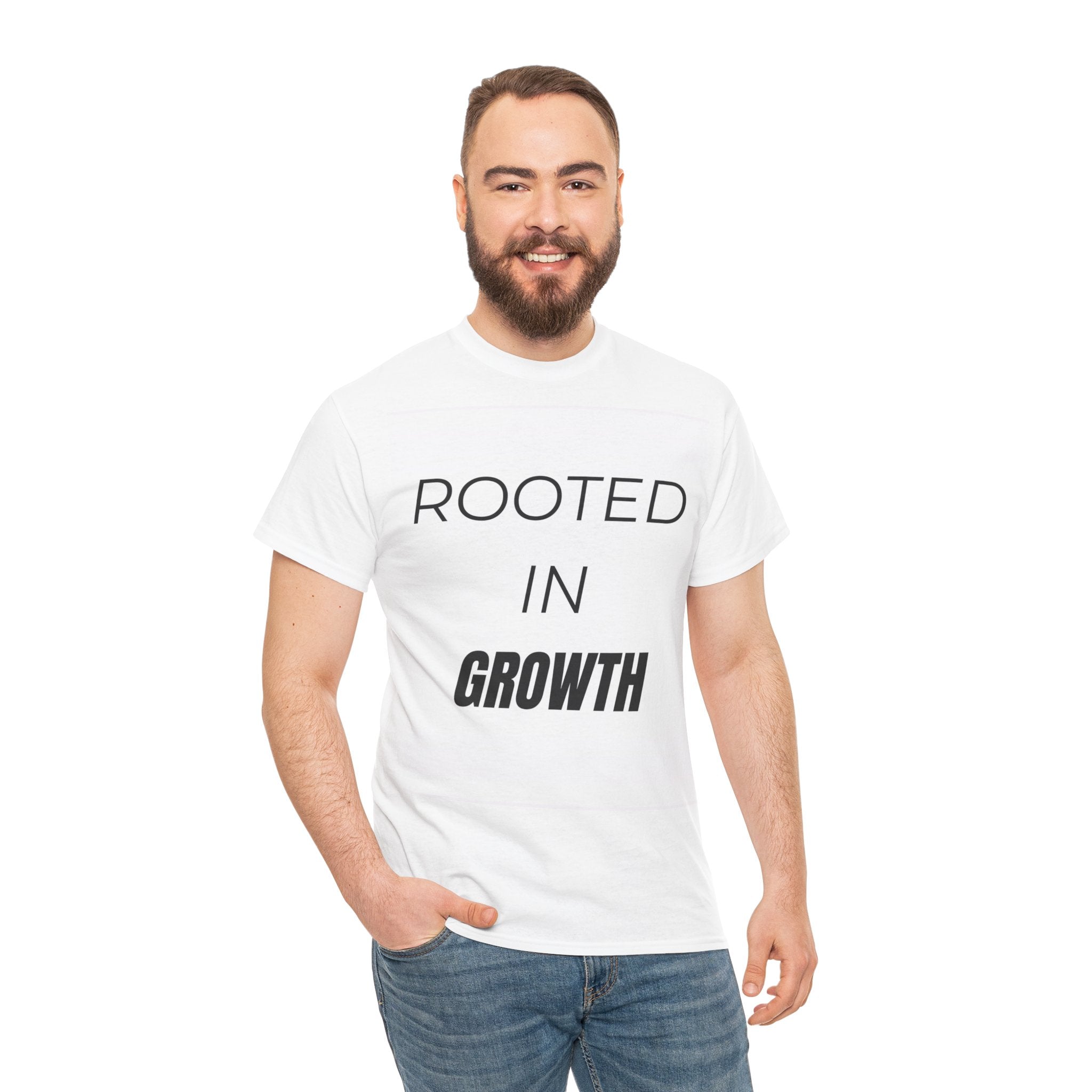 Rooted In Growth T-Shirt – Minimalist Motivational Streetwear