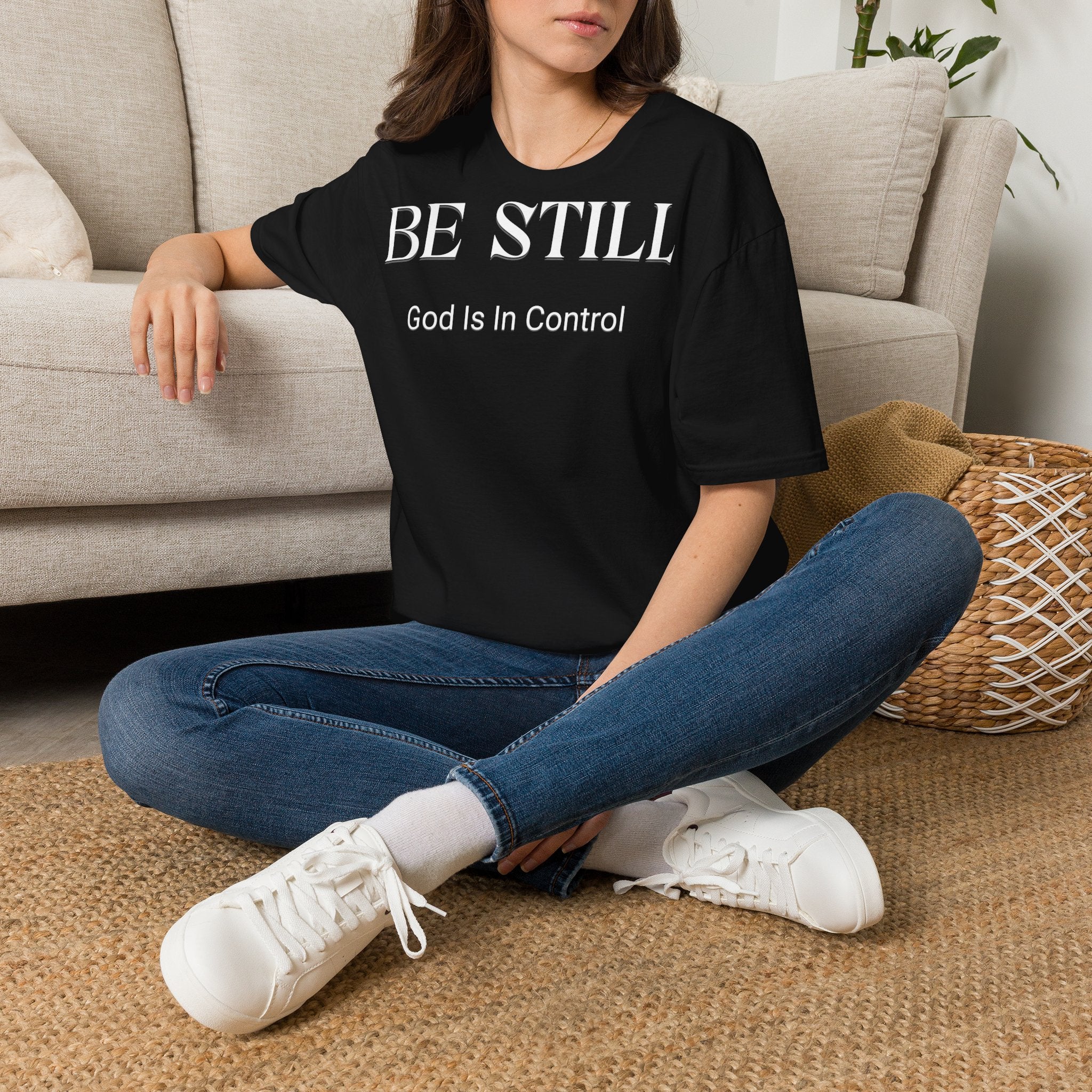 Be Still T-Shirt — "God Is In Control" Christian Faith Tee