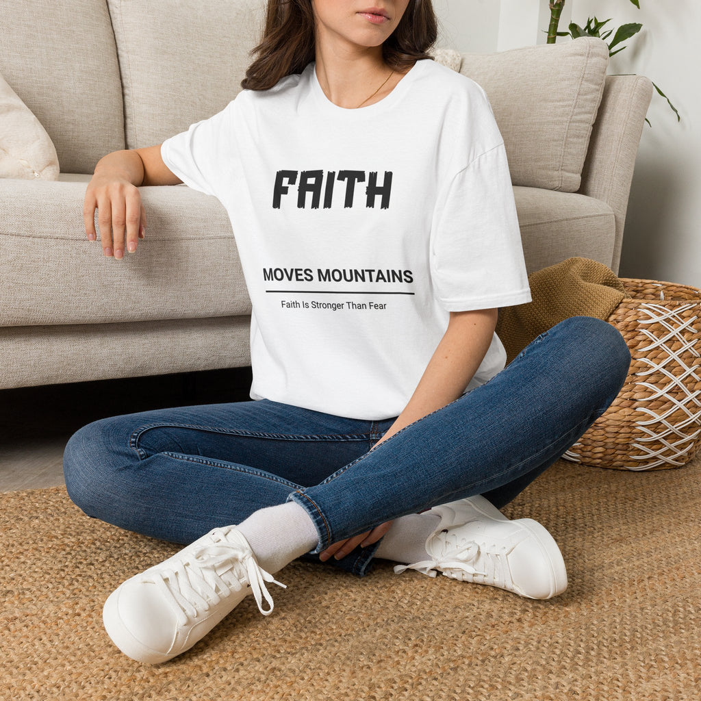 Faith Moves Mountains T-Shirt — Inspirational Christian Tee
