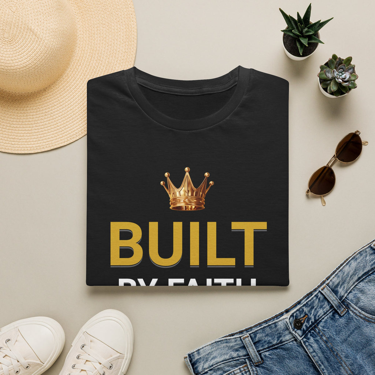 Built Driven T-Shirt — Motivational Crown Graphic Tee for Ambitious Women & Men