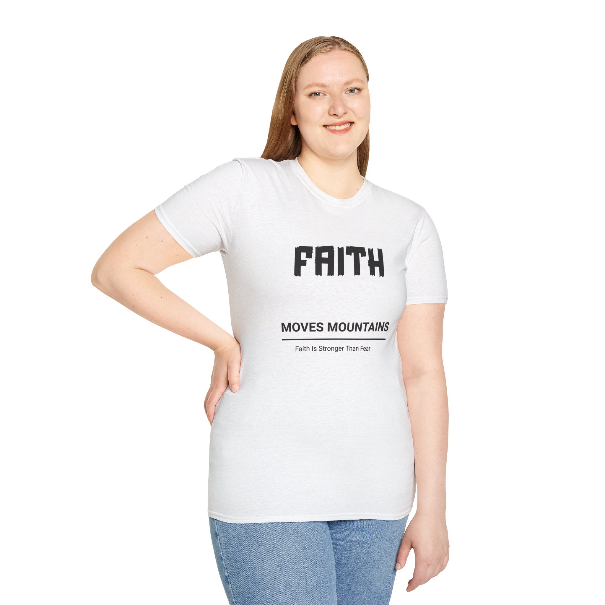 Faith Moves Mountains T-Shirt — Inspirational Christian Tee