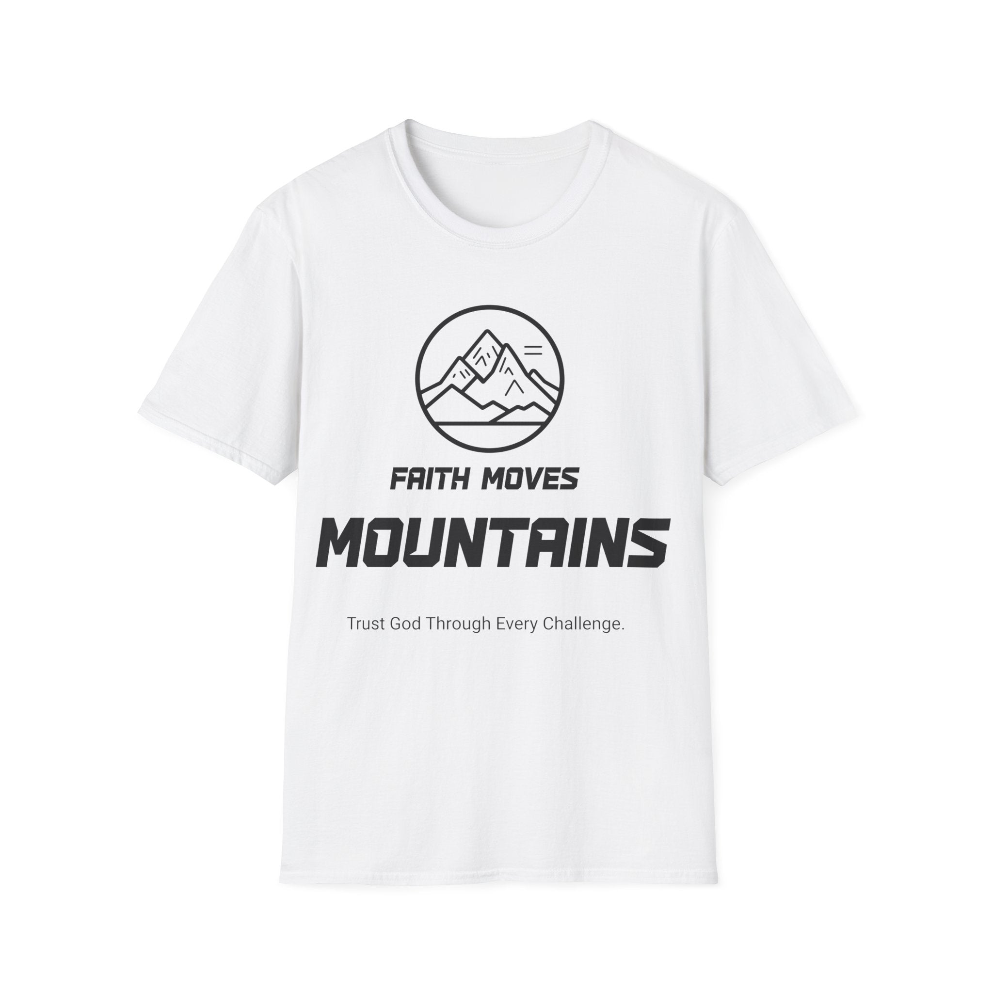 Faith Moves Mountains Christian T-Shirt – Inspirational Faith Apparel