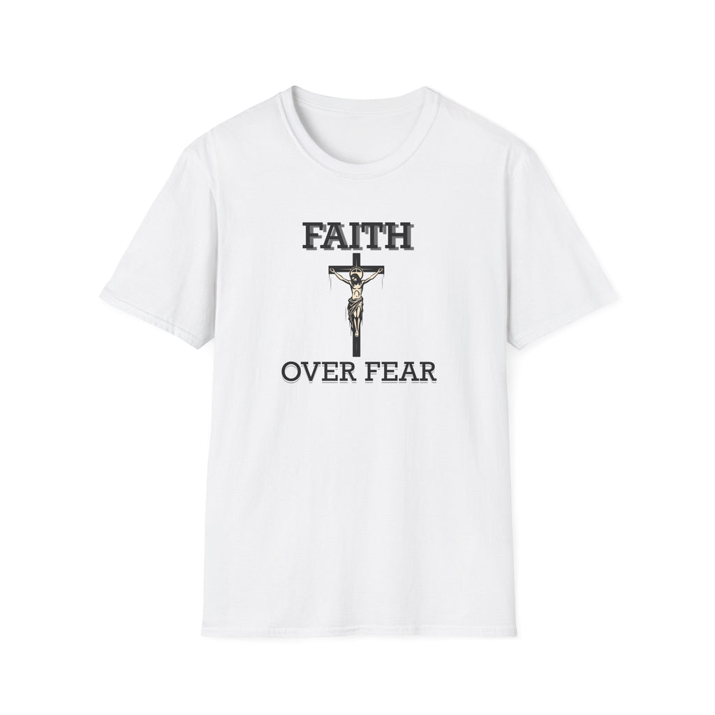 Faith Over Fear T-Shirt — Christian Crucifix Inspirational Tee