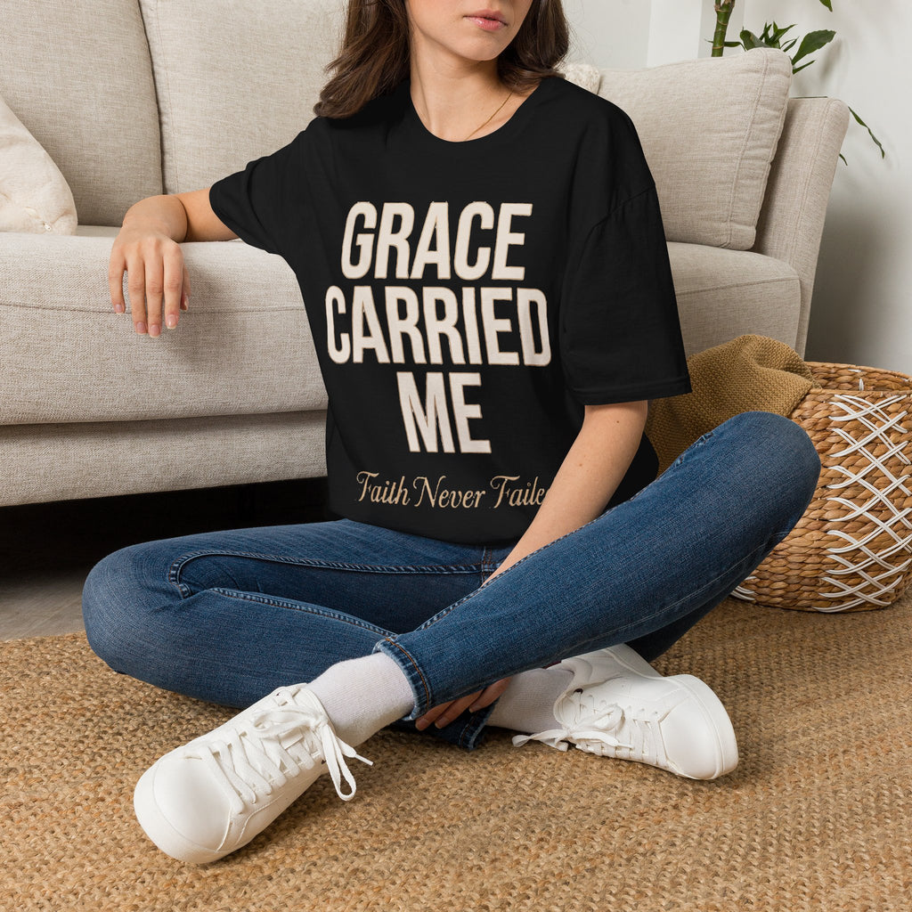 Grace Carried Me | Premium Christian Streetwear T-Shirt