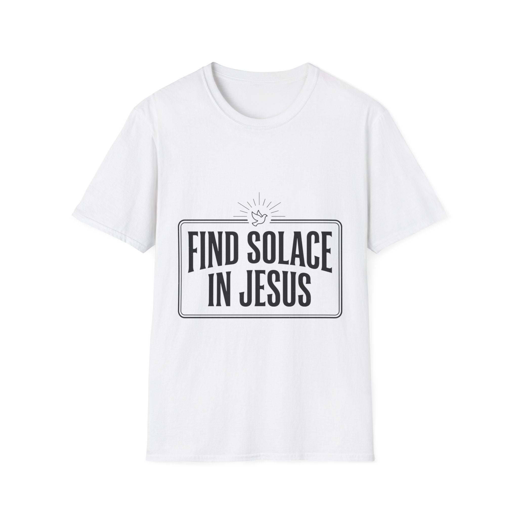 Find Solace in Jesus T-Shirt — Christian Faith Inspirational Tee