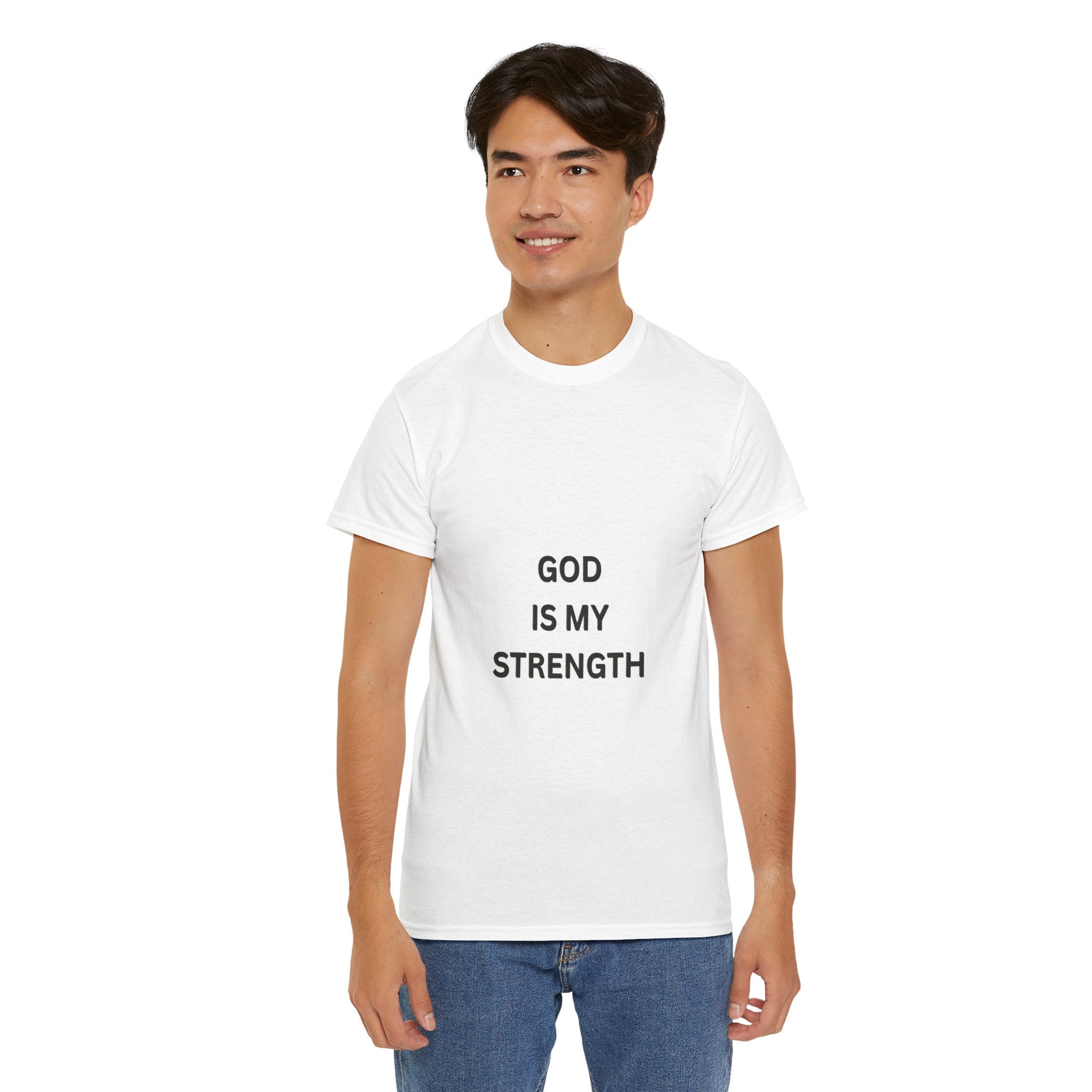 God Is My Strength Christian T-Shirt – Faith Based Streetwear Tee