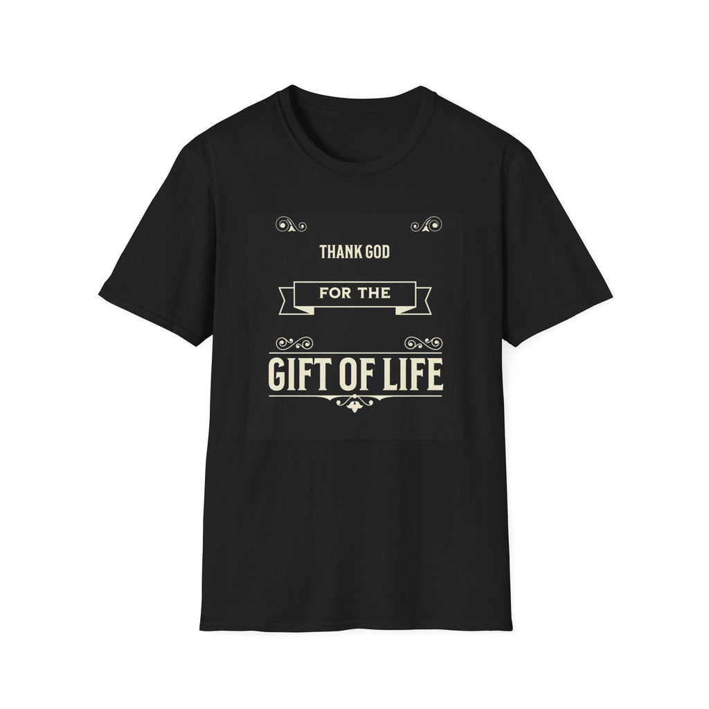 Thank God For The Gift Of Life Tee | Christian Streetwear Shirt | Pride & Purpose
