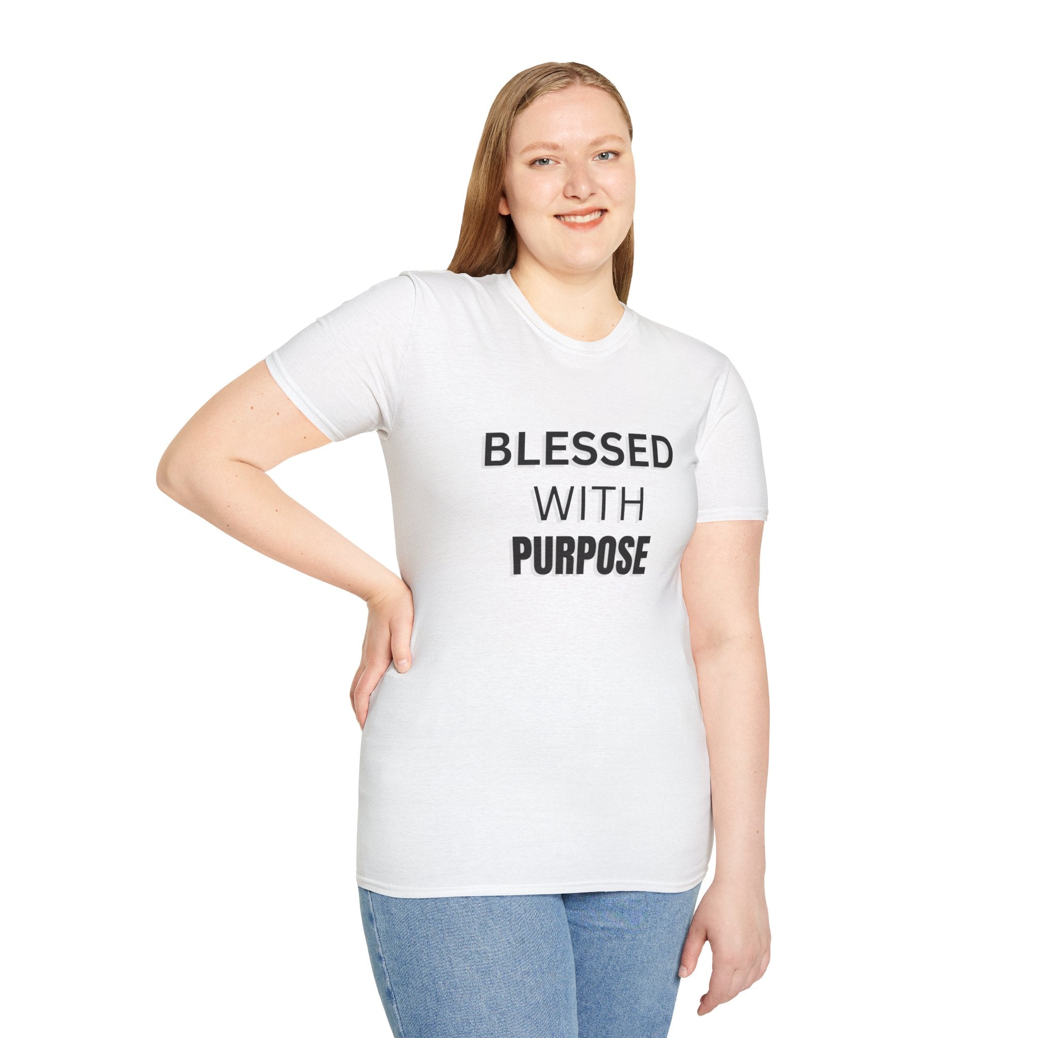 Blessed With Purpose T-Shirt — Inspirational Faith Graphic Tee