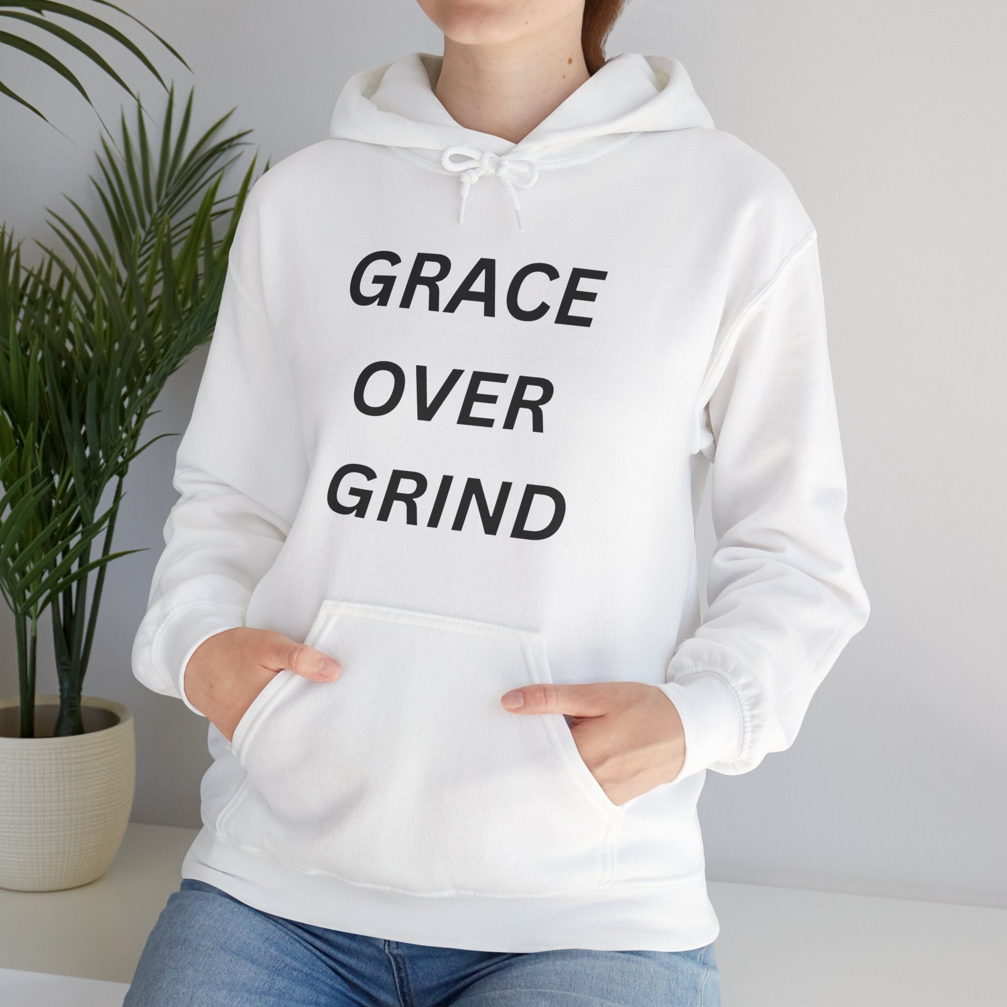 Grace Over Grind Hoodie — Inspirational Christian Pullover