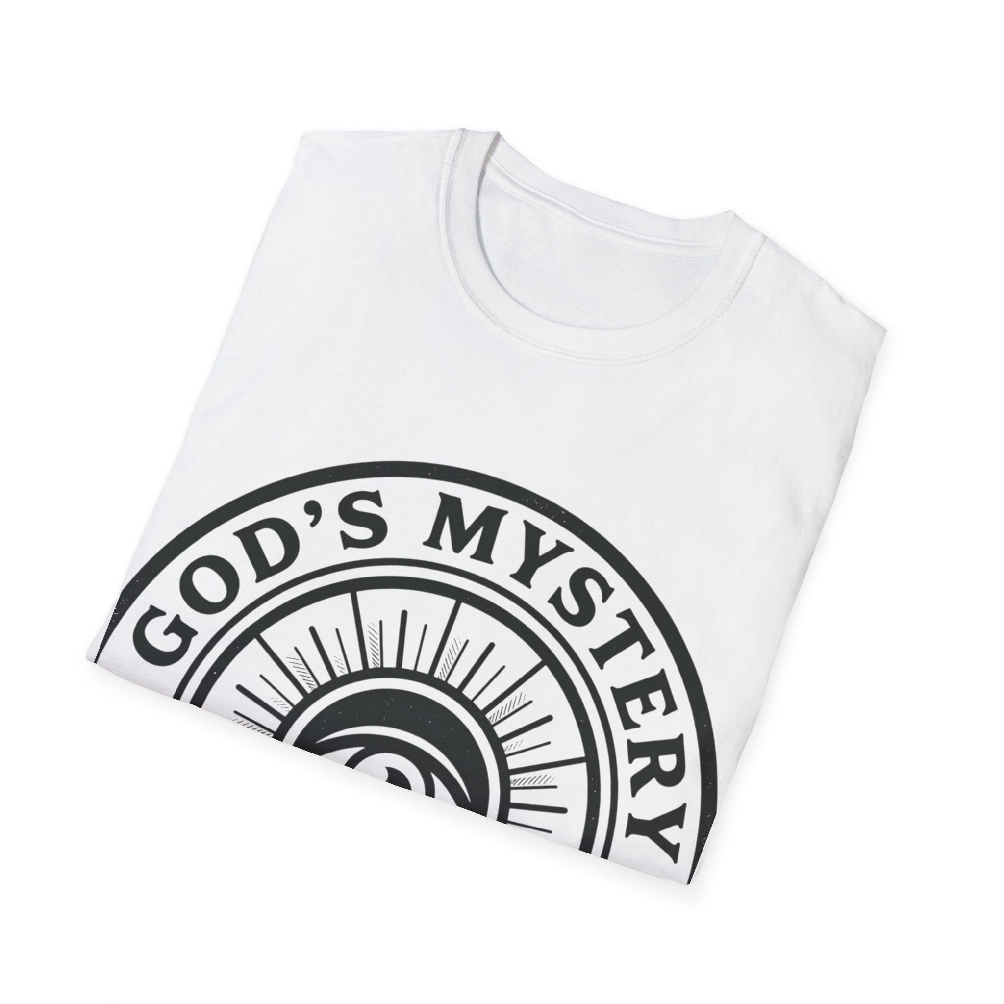 God's Mystery T-Shirt — 'Surpasses All Tech' Spiritual Graphic Tee