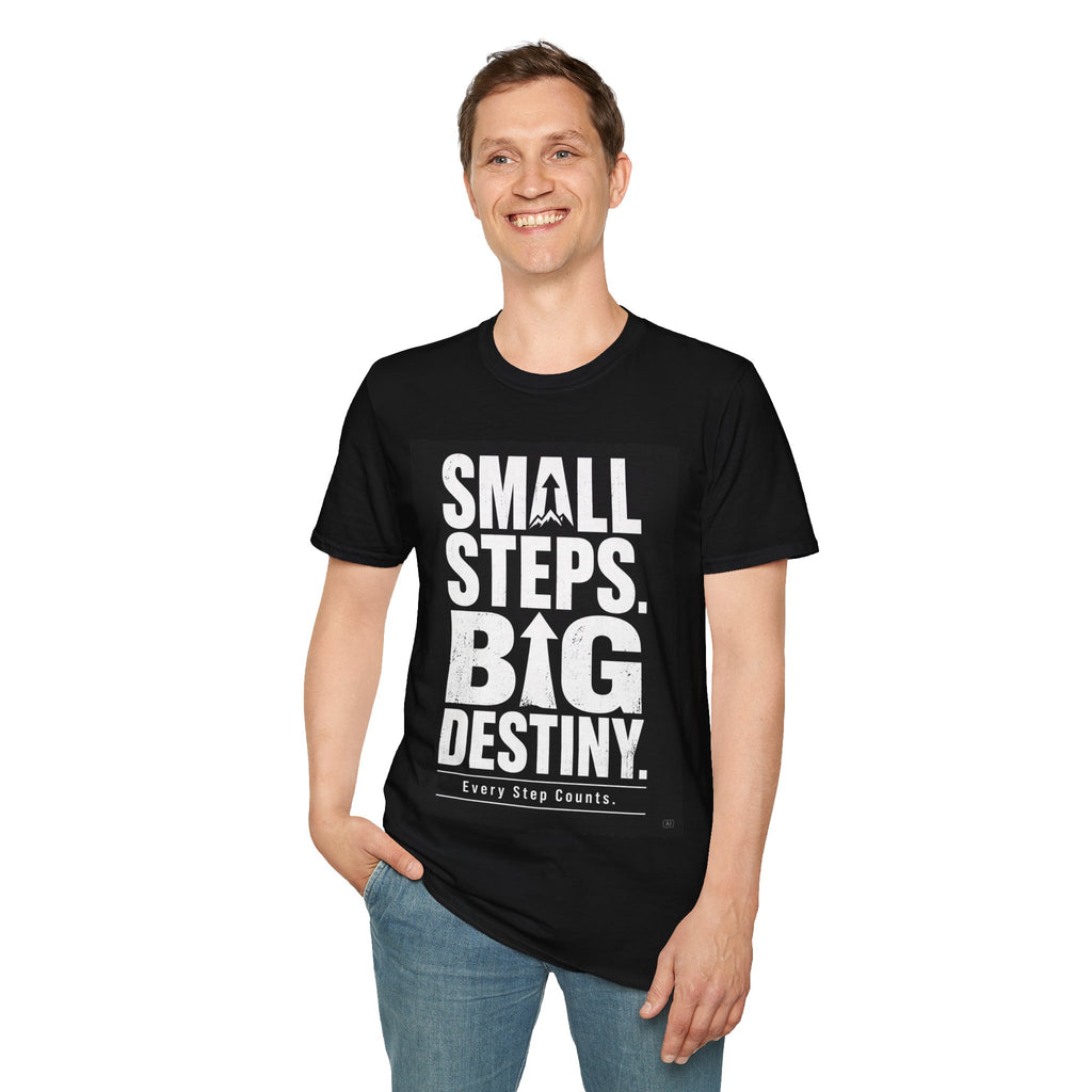 Small Steps Big Destiny T-Shirt — Inspirational Motivational Tee