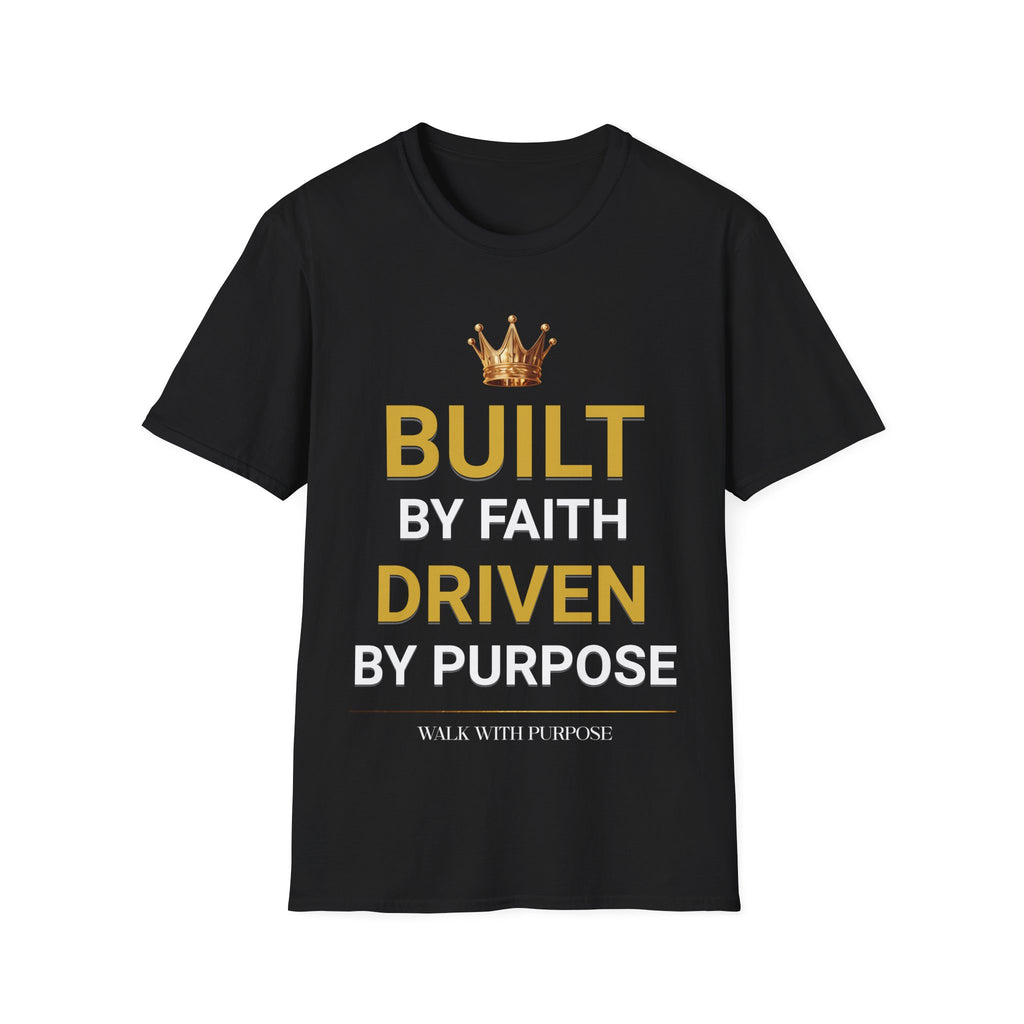 Built Driven T-Shirt — Motivational Crown Graphic Tee for Ambitious Women & Men