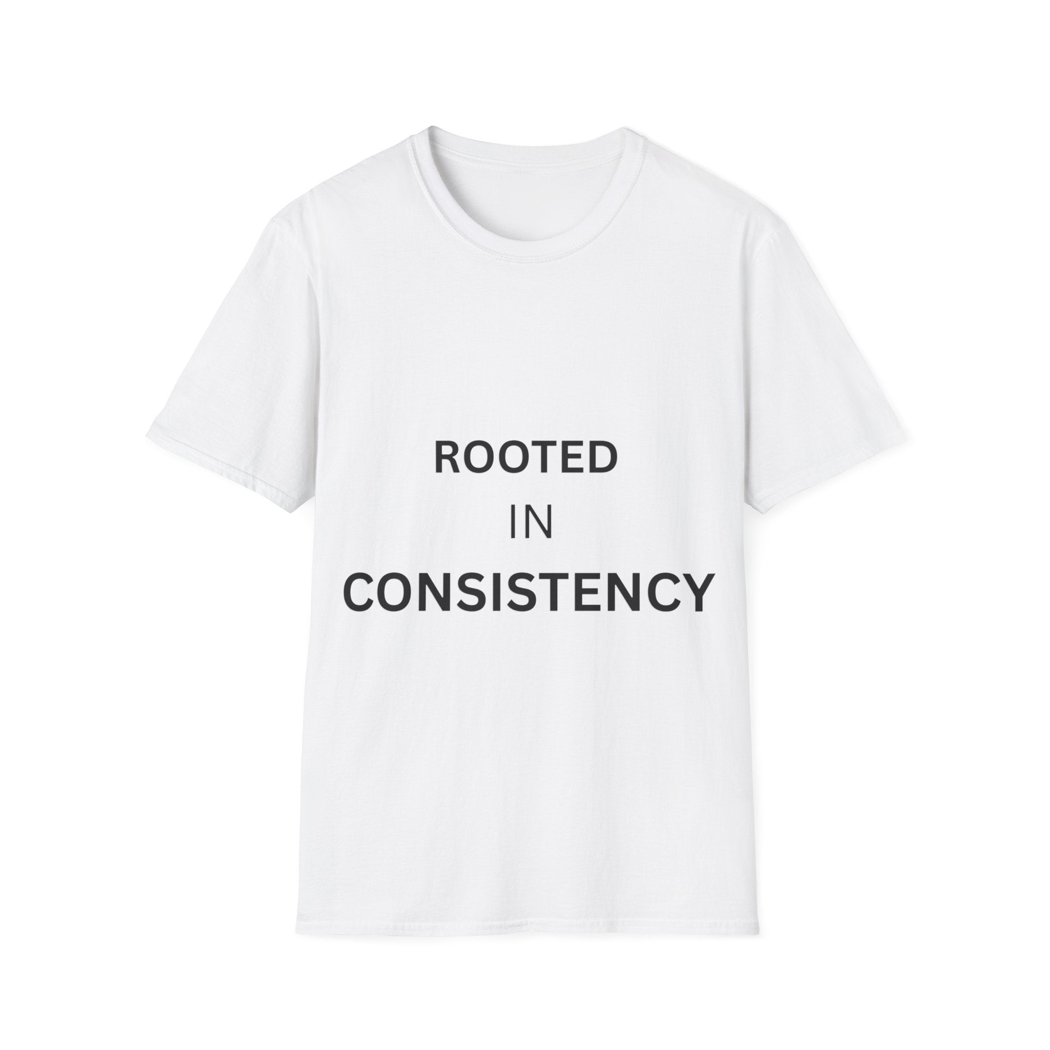 Rooted In Consistency T-Shirt, Motivational Streetwear, Discipline Mindset Tee, Minimalist Quote Shirt, Self Growth Clothing