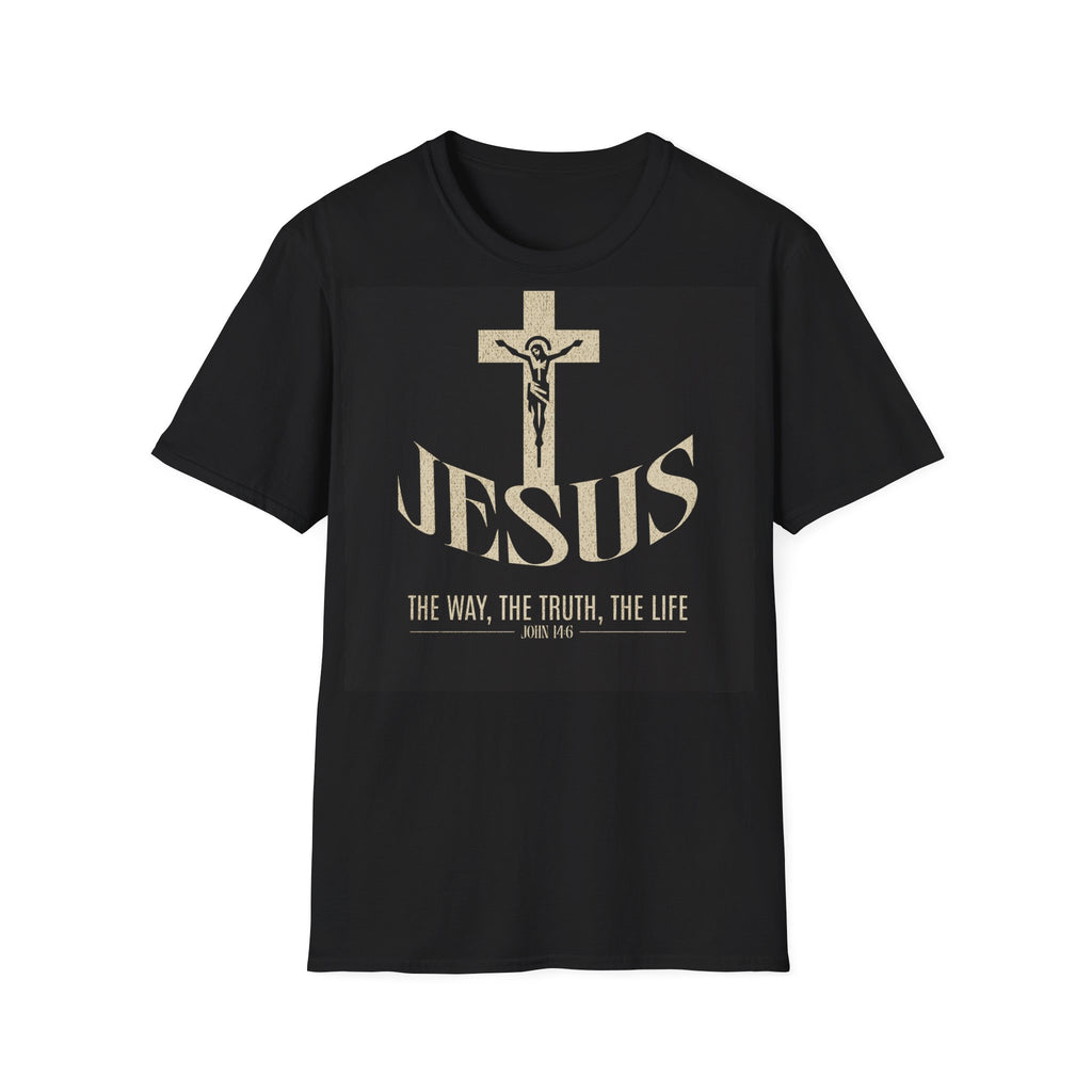 Jesus Cross T-Shirt — 'Jesus: The Way, The Truth, The Life' Christian Tee