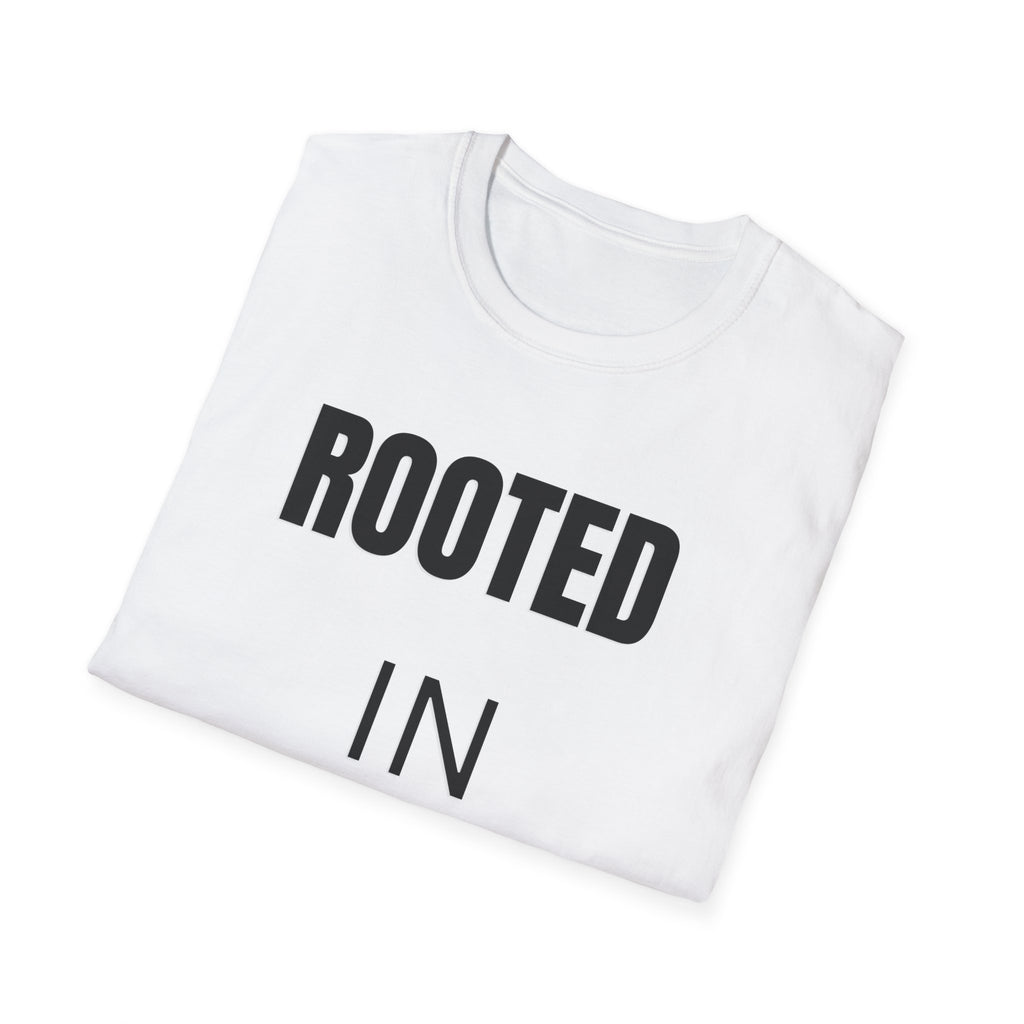 Rooted In Purpose T-Shirt | Motivational Faith Tee | Christian Inspirational Shirt | Minimalist Graphic Tee