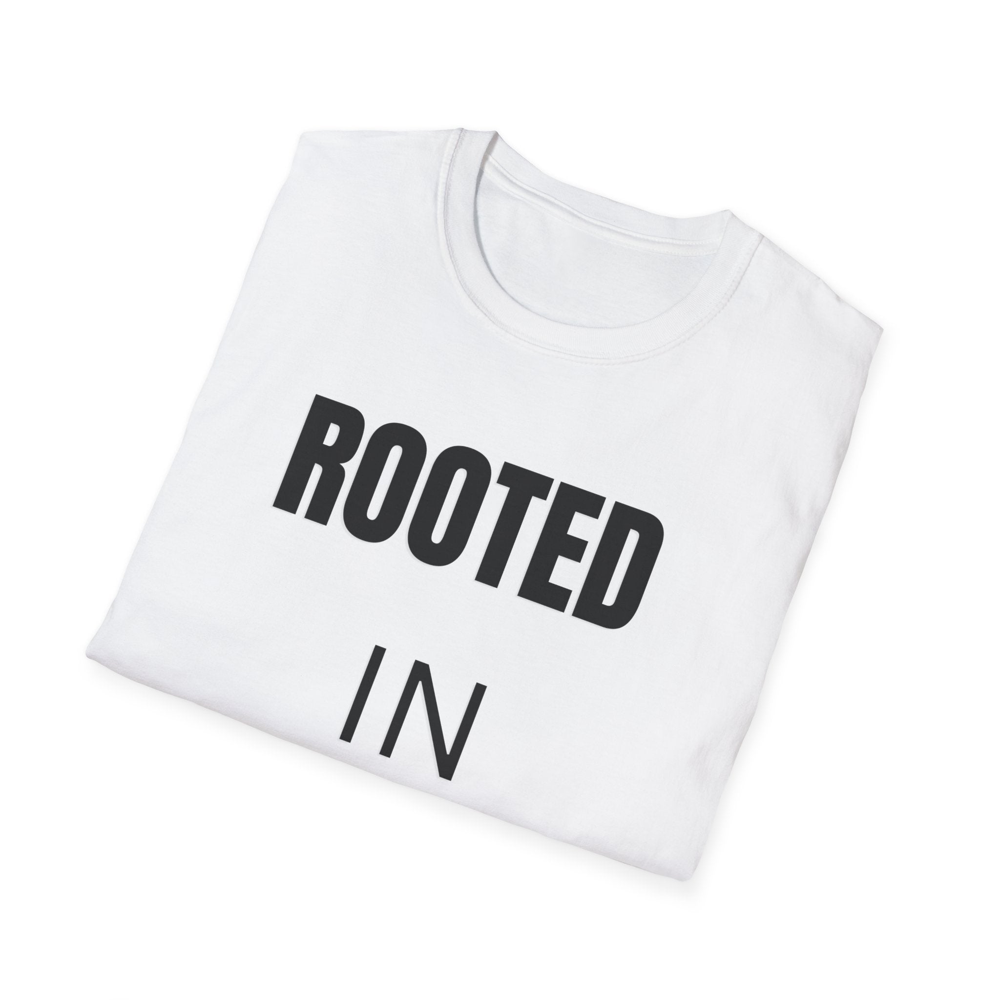 Rooted In Purpose T-Shirt | Motivational Faith Tee | Christian Inspirational Shirt | Minimalist Graphic Tee