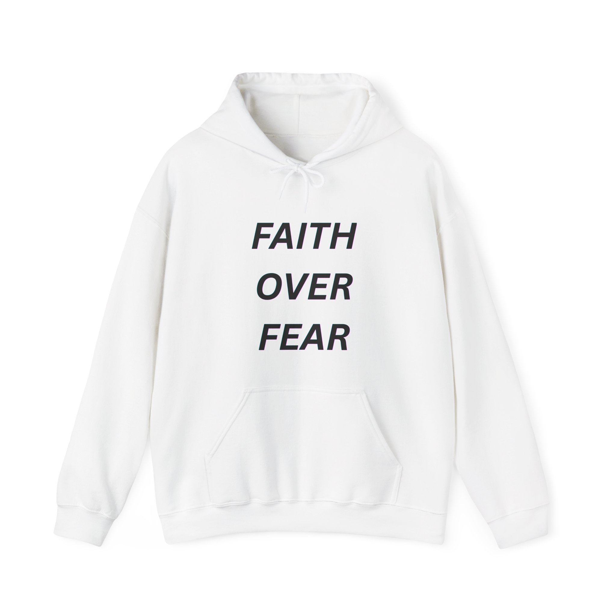 Faith Over Fear Hoodie – Inspirational Christian Pullover