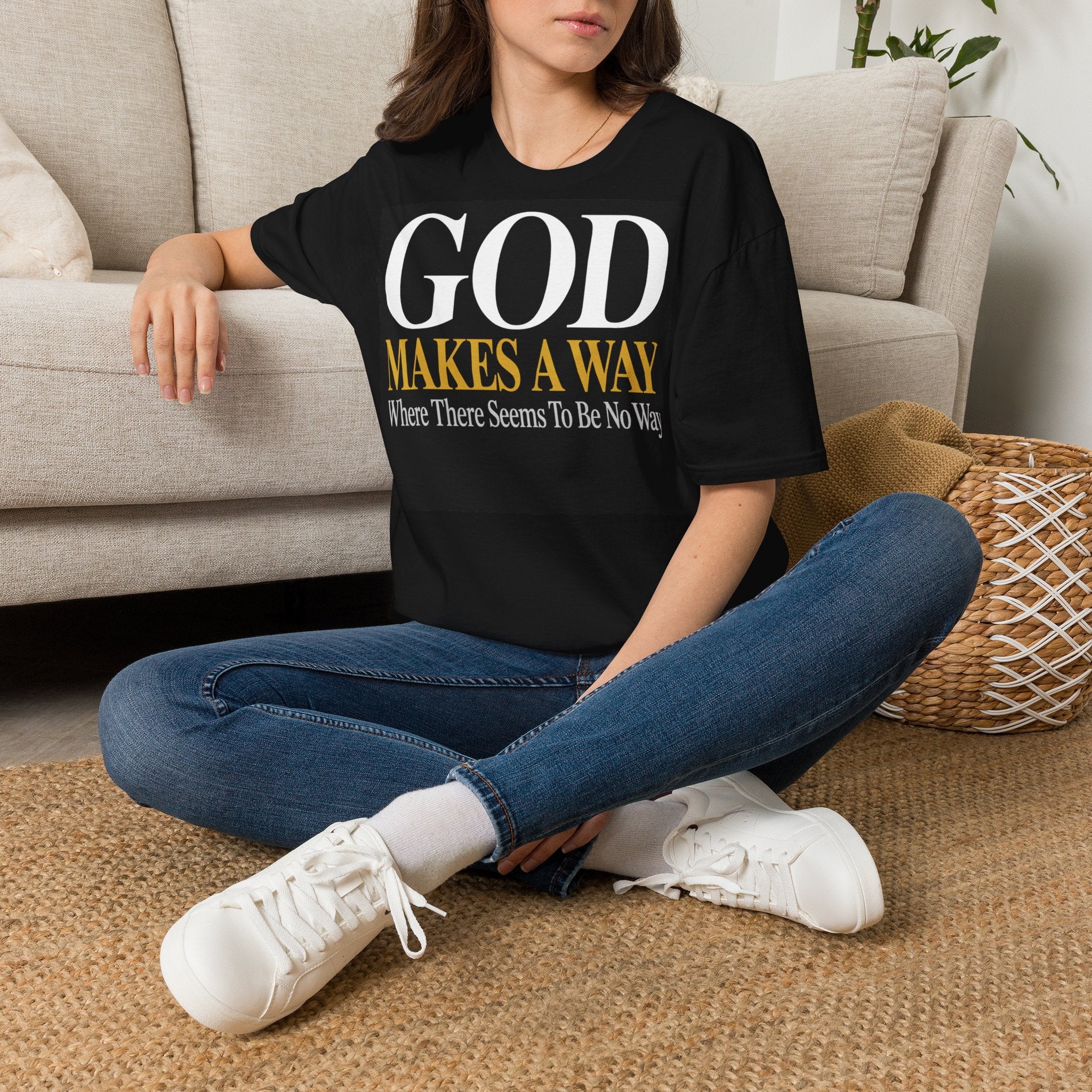 God Makes A Way T-Shirt — Inspirational Christian Faith Tee