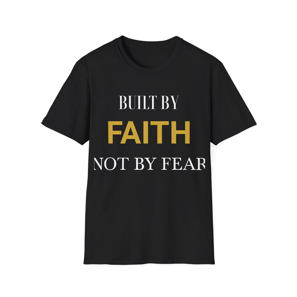 FAITH T-Shirt — Minimalist Gold Lettering Christian Tee for Women & Men
