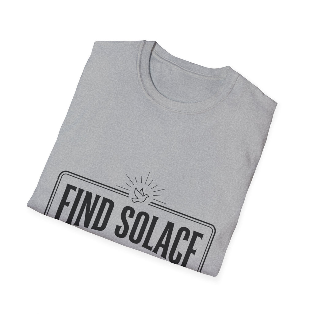 Find Solace in Jesus T-Shirt — Christian Faith Inspirational Tee