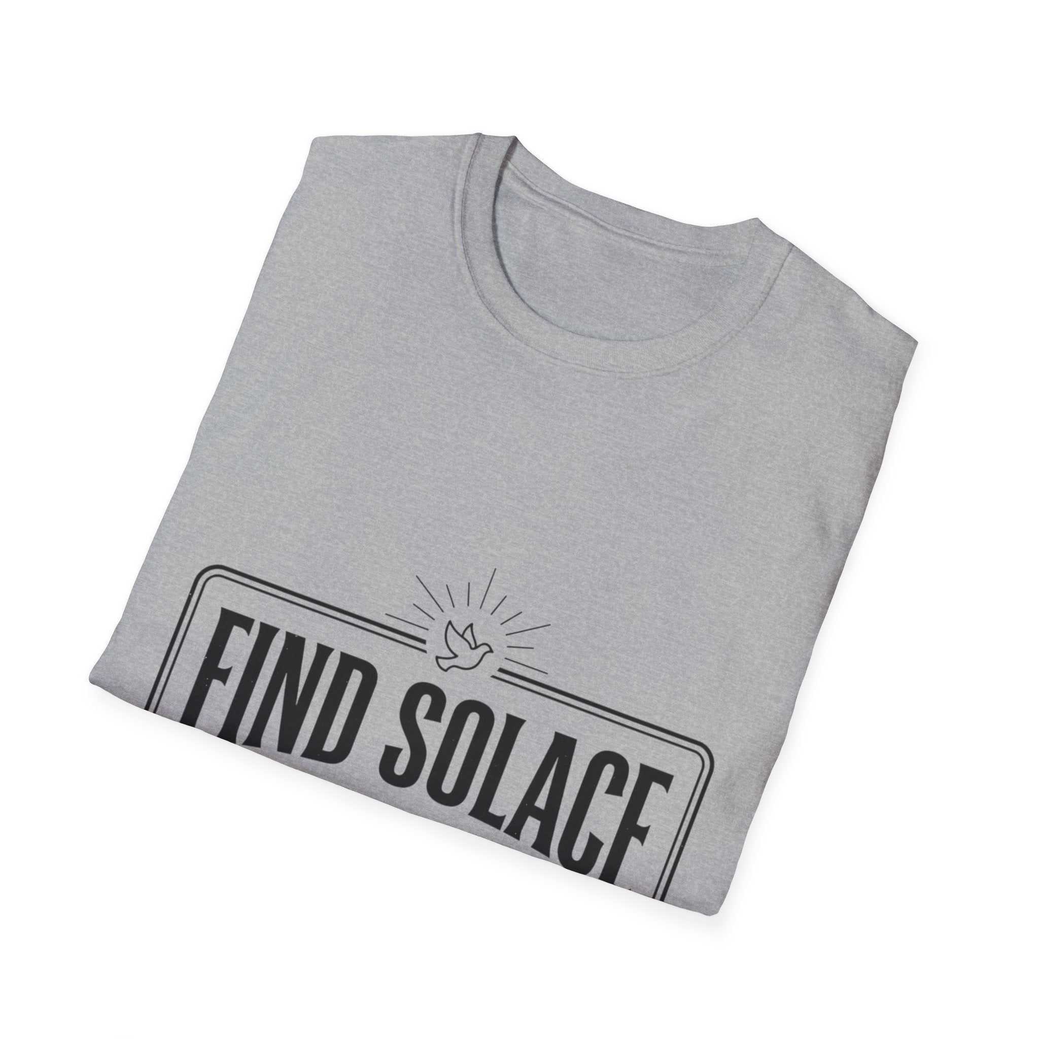 Find Solace in Jesus T-Shirt — Christian Faith Inspirational Tee