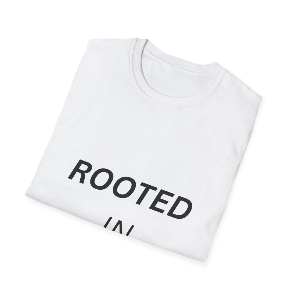 Rooted in Purpose Shirt, Minimalist Inspirational T-Shirt, Faith Based Quote Tee, Motivational Streetwear, Unisex Gift Idea