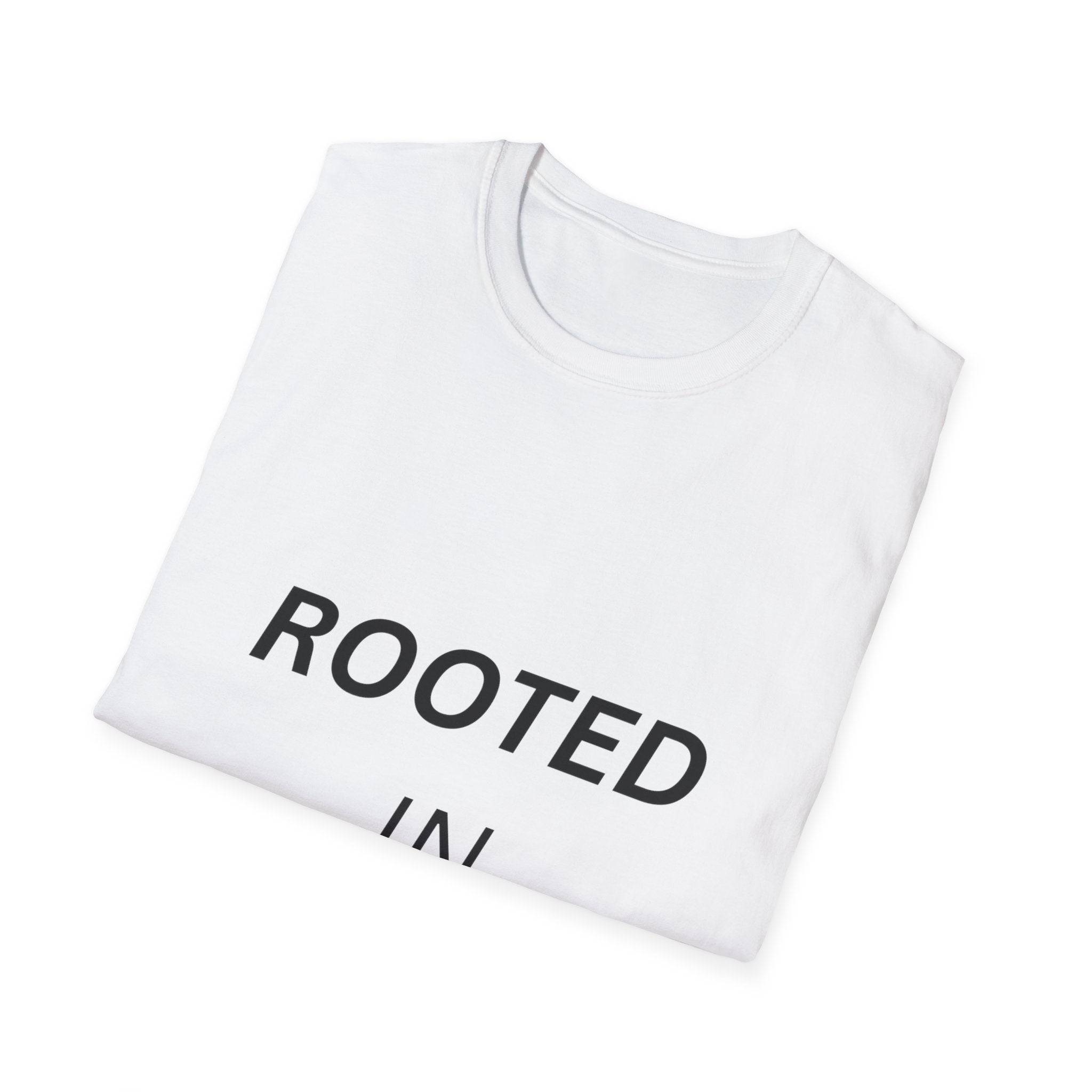Rooted in Purpose Shirt, Minimalist Inspirational T-Shirt, Faith Based Quote Tee, Motivational Streetwear, Unisex Gift Idea