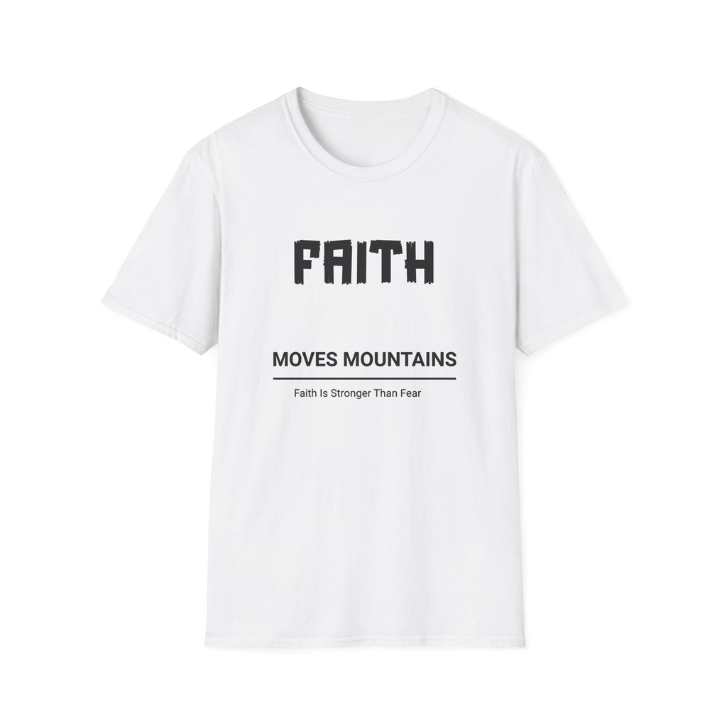 Faith Moves Mountains T-Shirt — Inspirational Christian Tee