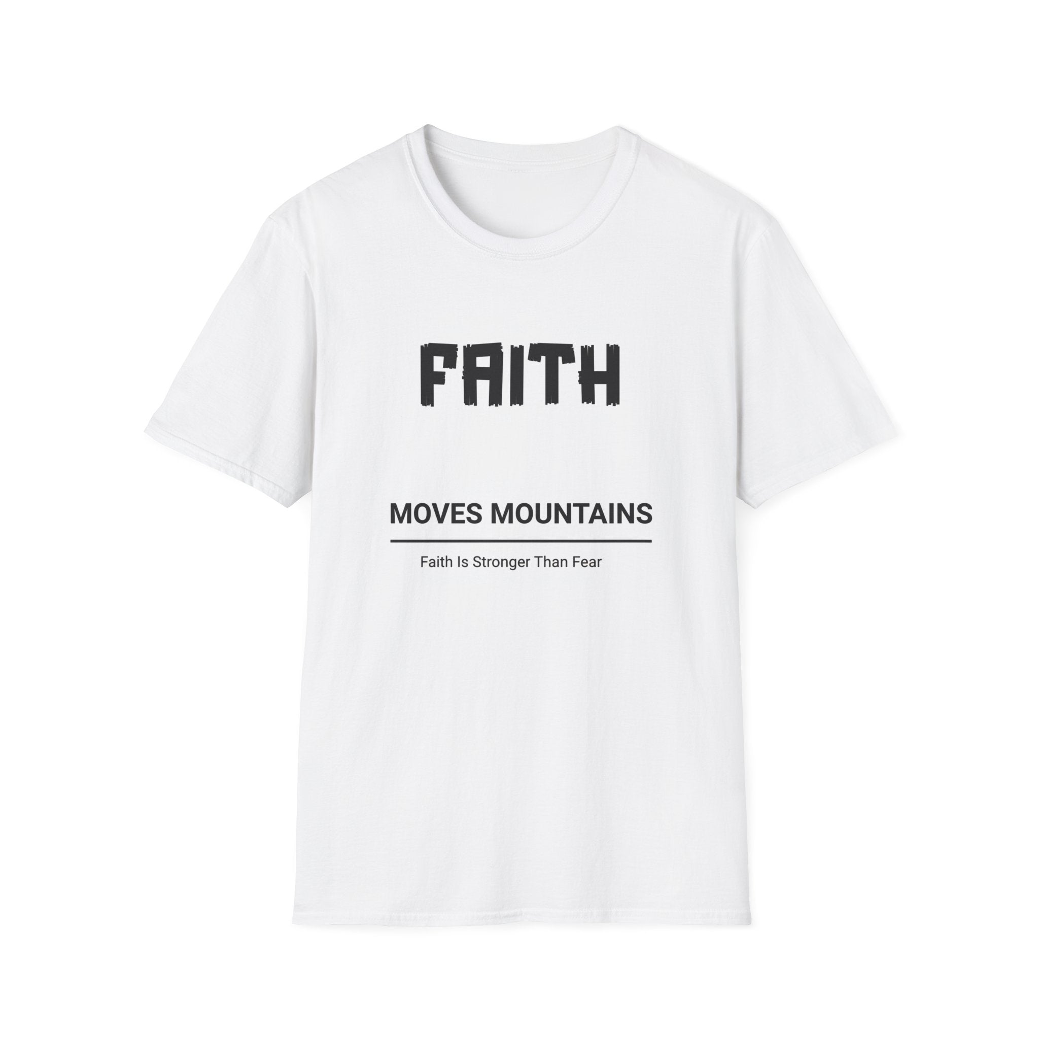Faith Moves Mountains T-Shirt — Inspirational Christian Tee
