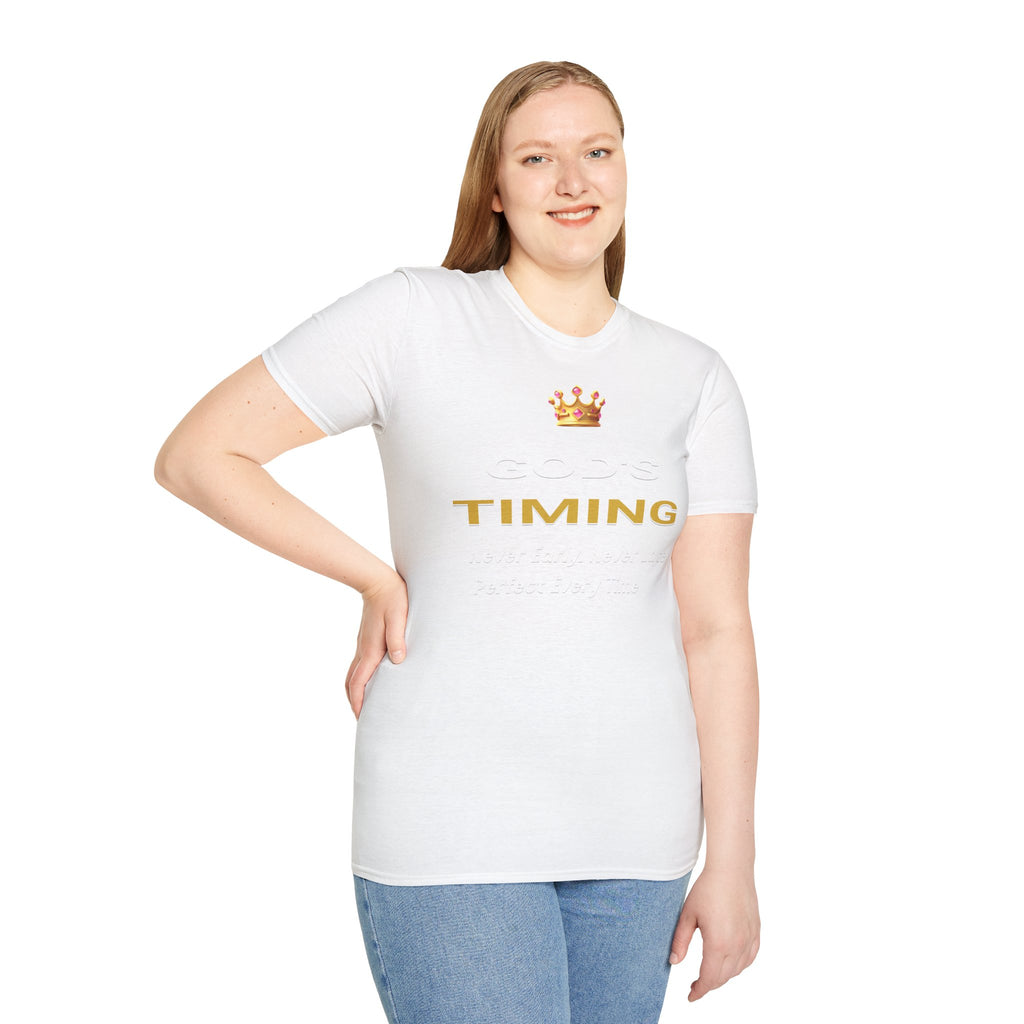 God's Timing T-Shirt — Inspirational Crown Faith Tee