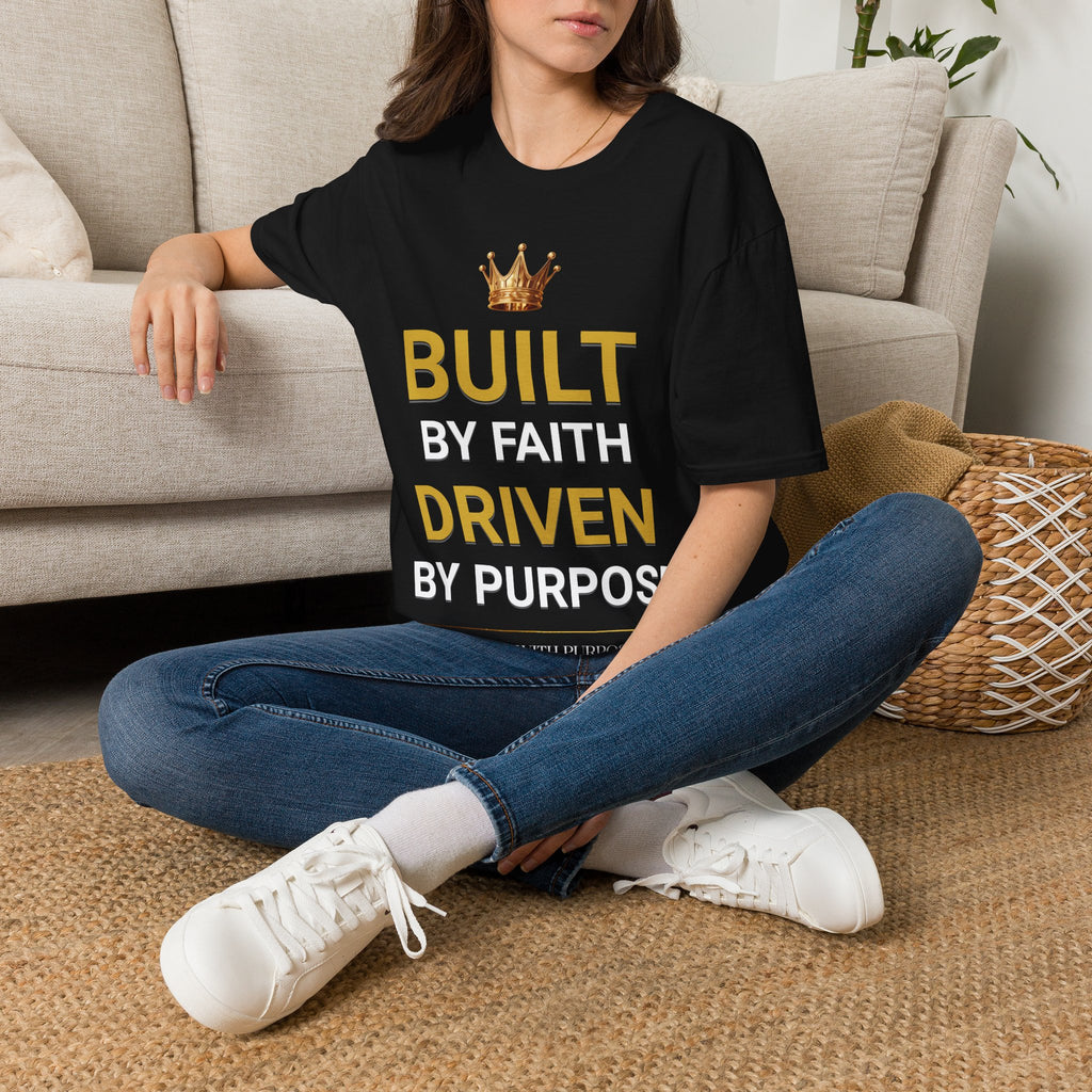 Built Driven T-Shirt — Motivational Crown Graphic Tee for Ambitious Women & Men