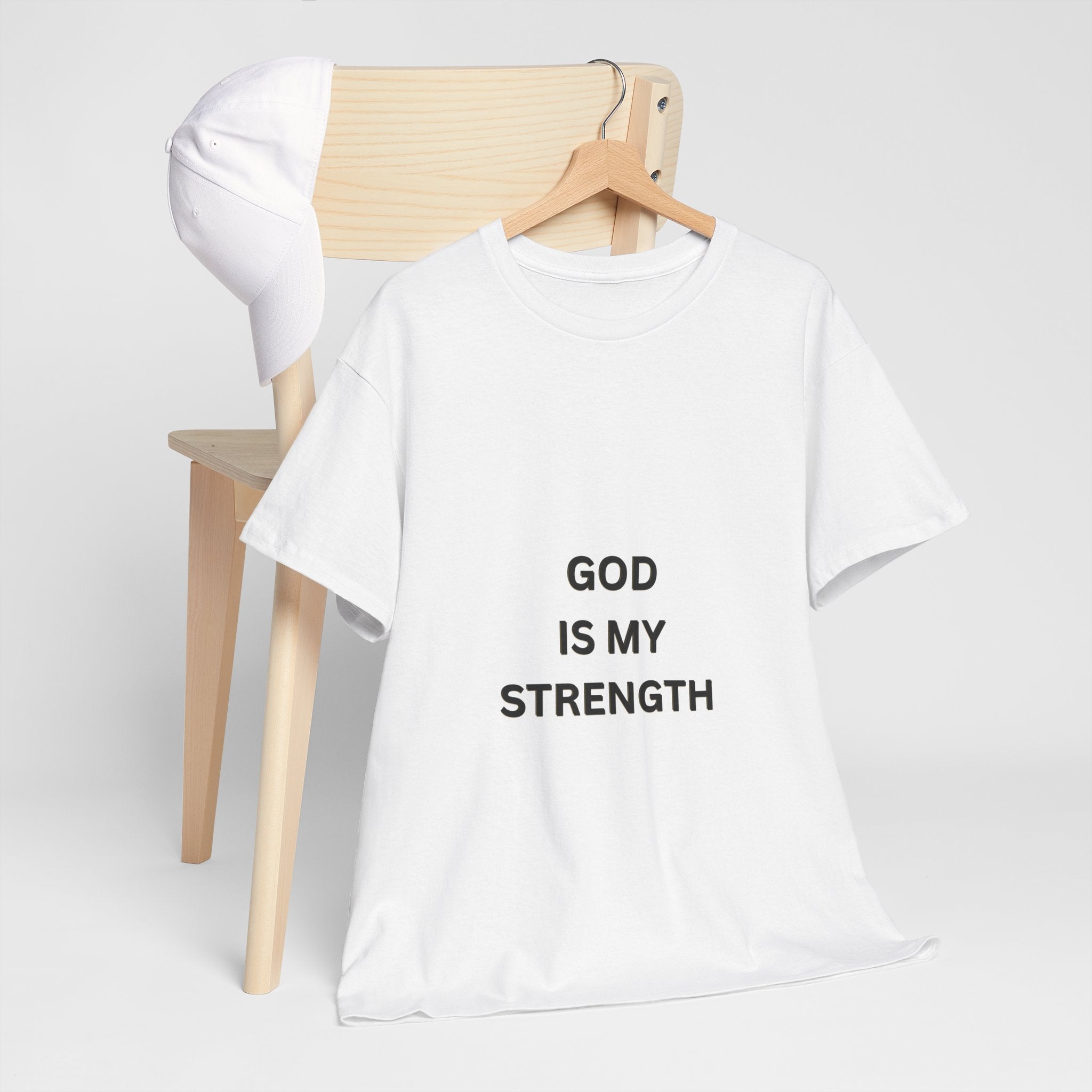 God Is My Strength Christian T-Shirt – Faith Based Streetwear Tee