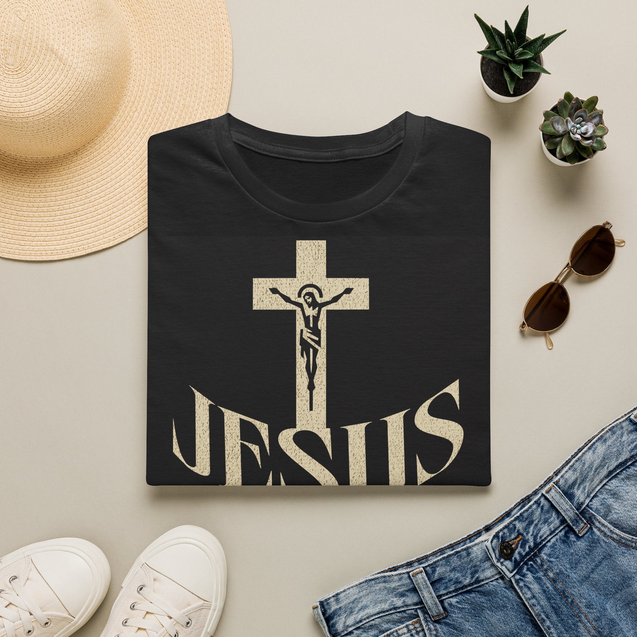 Jesus Cross T-Shirt — 'Jesus: The Way, The Truth, The Life' Christian Tee