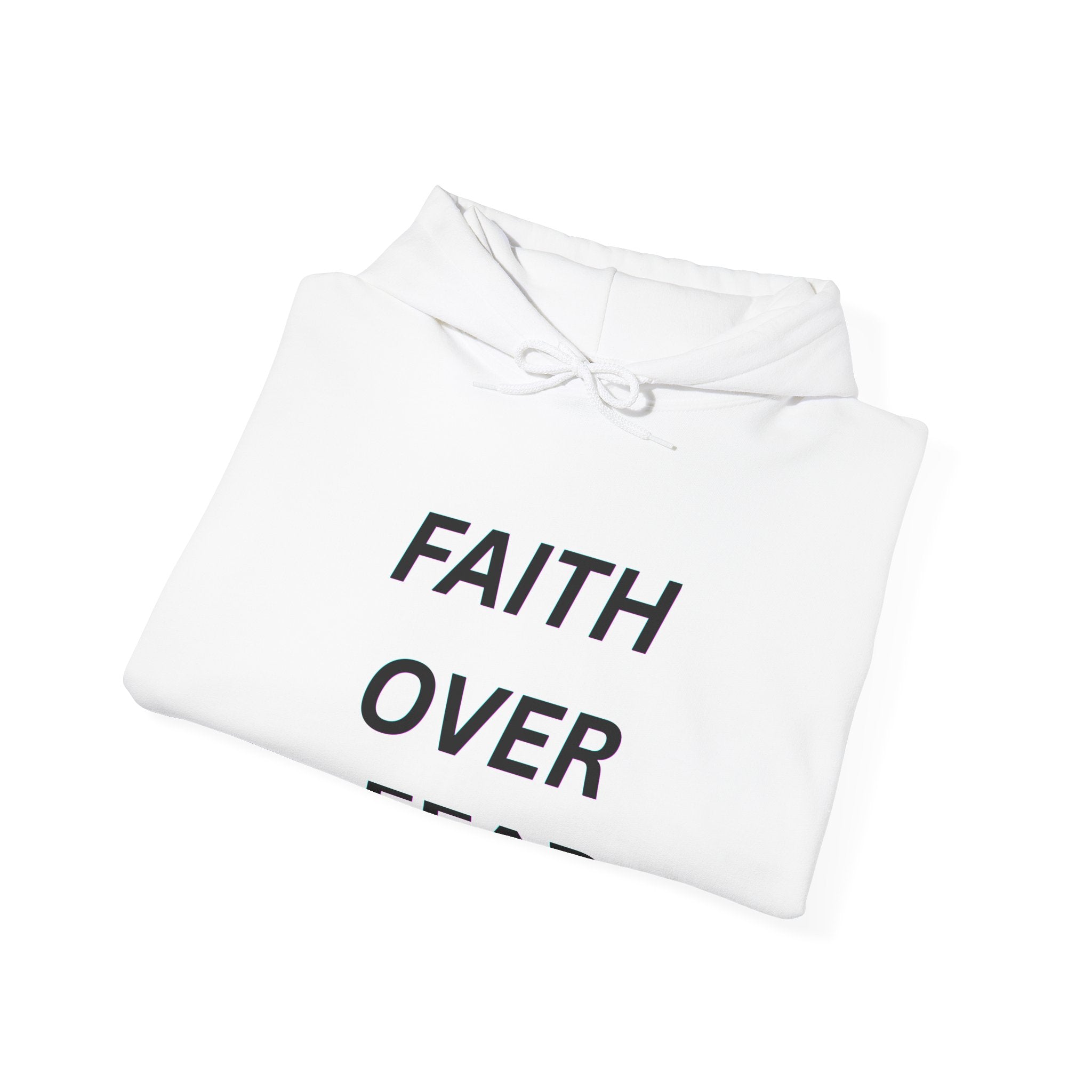 Faith Over Fear Hoodie – Inspirational Christian Pullover