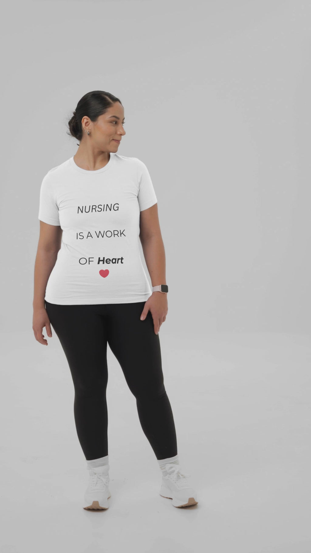 Kids Tee — "Nursing Is A Work Of Heart" Heartfelt Pediatric Nurse T‑Shirt